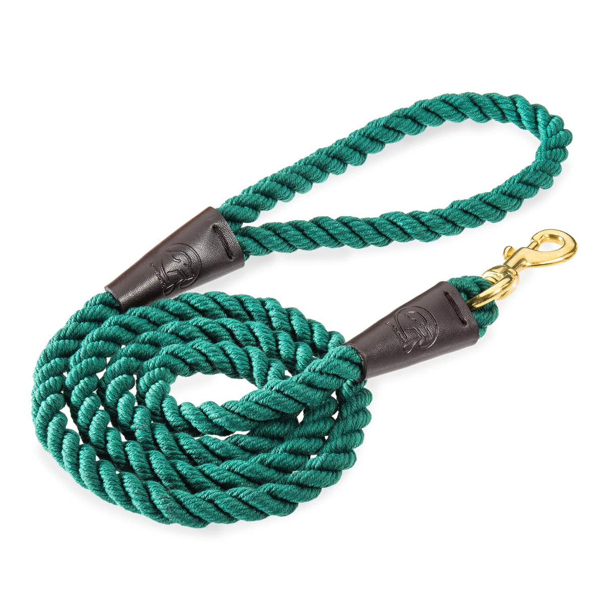 Embark Pets Country Dog Rope Leash – Braided Cotton Rope Leashes For Dogs Thick Rope Dog Leash– Rope Leash For Small Dogs, Rope Leash For Medium Dogs, Rope Leash For Large Dogs (4.5 Ft, Forest Green)