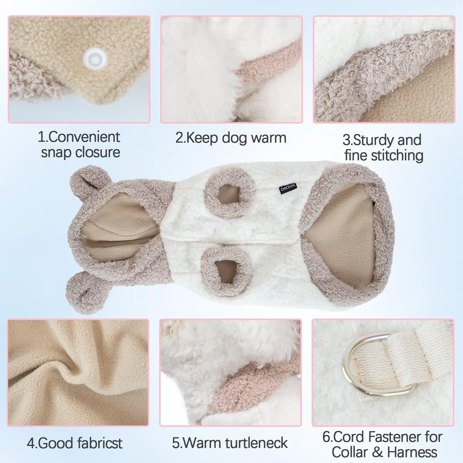 Puppy & Cat Winter Coat - Dog Jacket & Sweater - Waterproof & Windproof - Warm & Cold Weather Coats - Built-In Harness - 2Xl