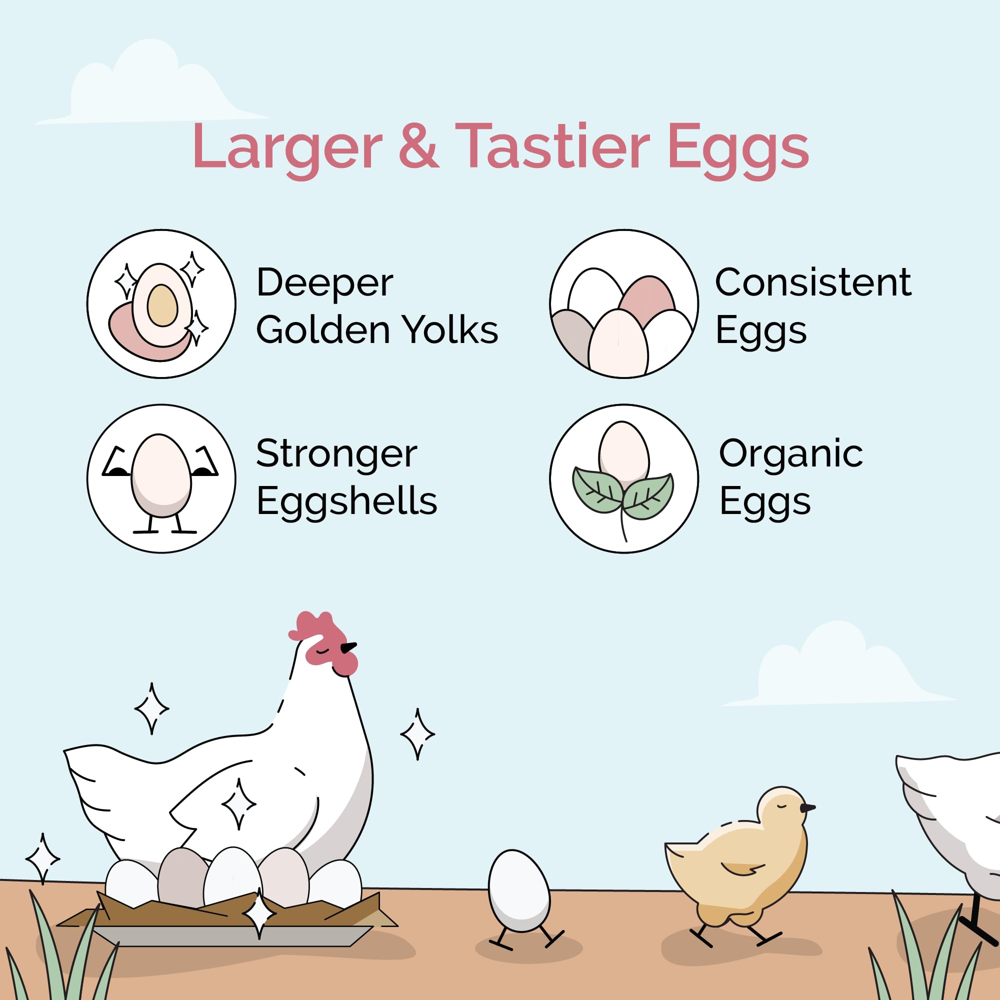Mile Four Chicken Grit for Layer & Grower Chickens Age 8-20+ Weeks - 100% Natural Mineral Chicken Grit Quartzite, Poultry Grit,