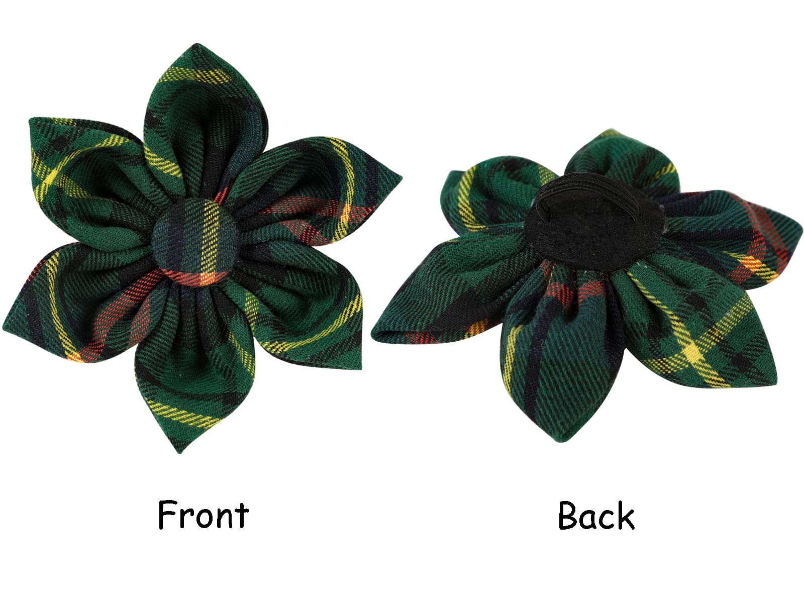 Lionet Paws Christmas Dog Collar With Flower, Soft And Comfortable, Adjustable Collar For Medium Dogs Girl Gift, Neck 13.5-22 Inches