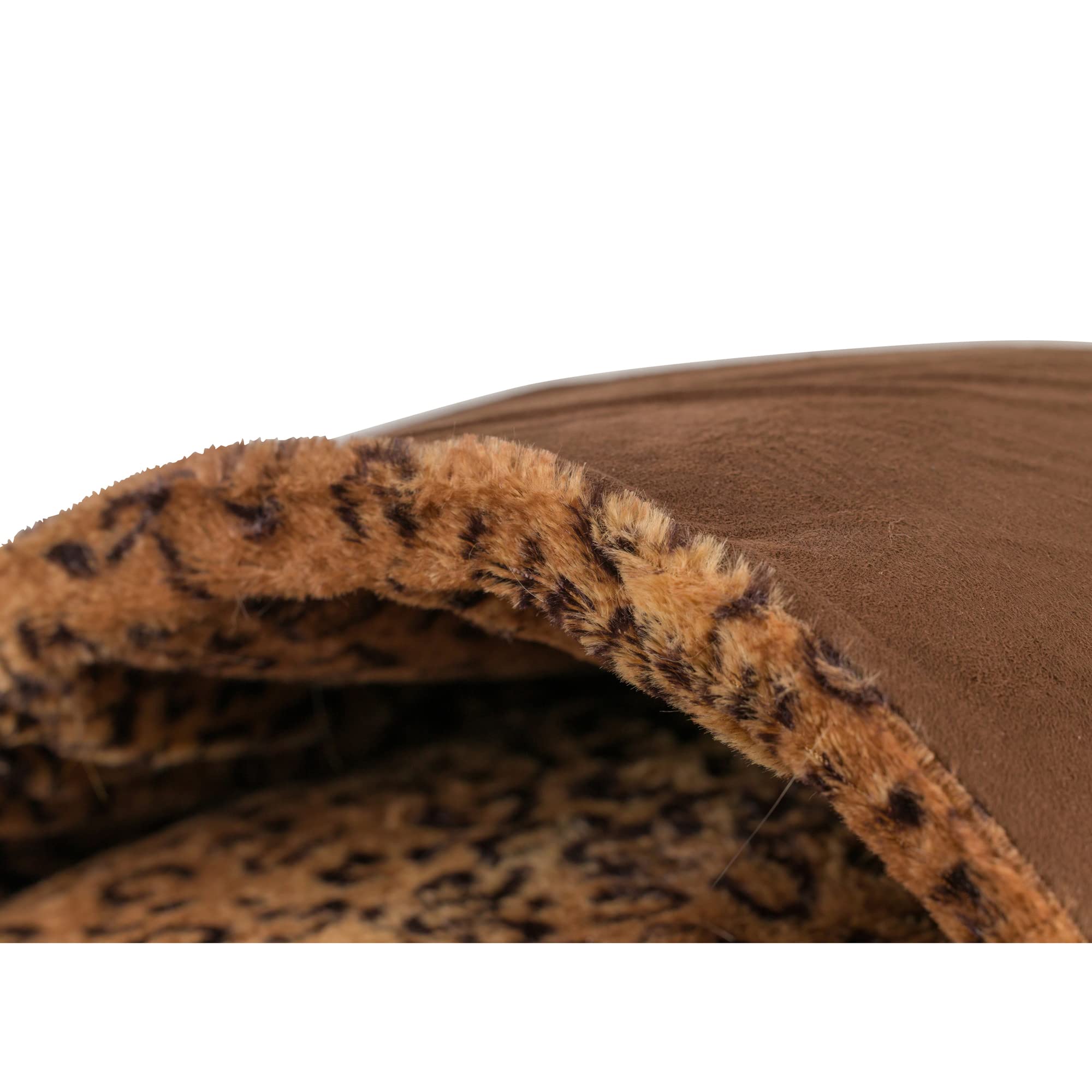 Armarkat Cat Bed, Mocha and Leopard