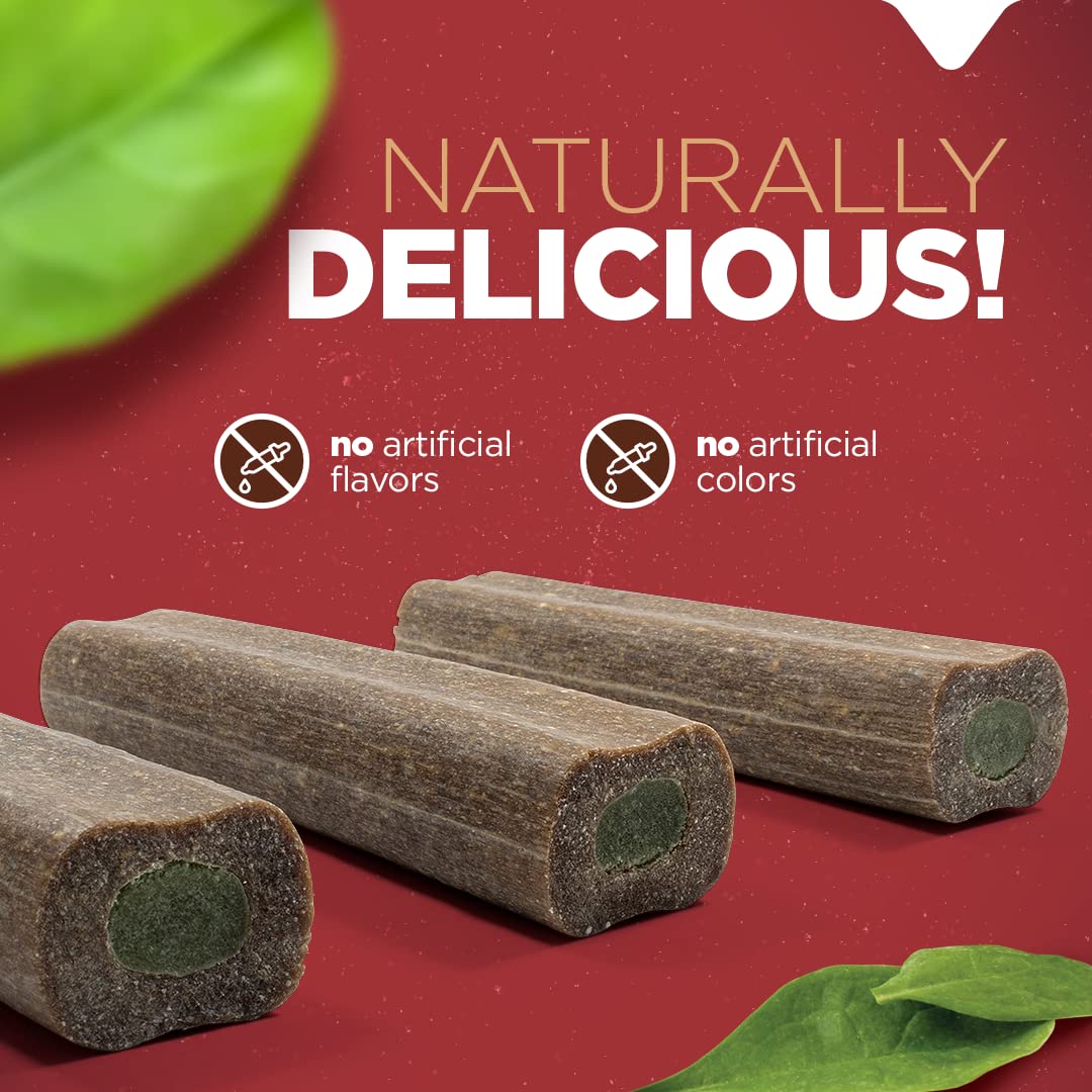 Natural Farm Natbones Superfood, All Natural Beef Flavor Dog Treats (12 Pack) - Chewy Beef Protein Treat Carrots, Green Peas, Sp