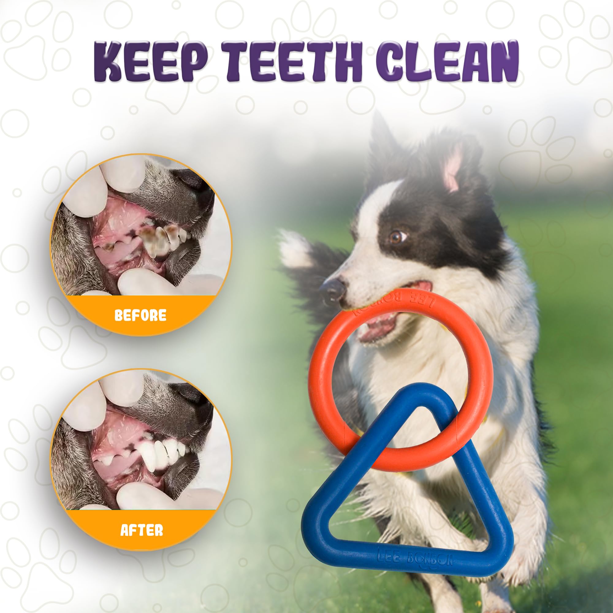Lee Bonbon Tug Of War Dog Toy - Interactive Toy For Aggressive Chewers, Puppy Teething, Dog Toys To Keep Them Busy