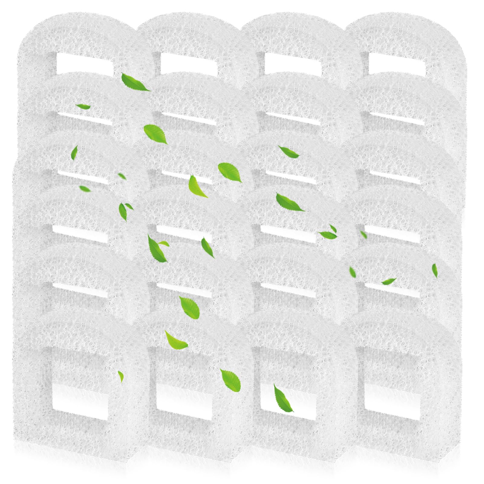Cat Water Fountain Filters, 24 Pack Pet Fountain Replacement Foam Sponge Pre-Filters Fit For Multiple Ceramic And Stainless Stee