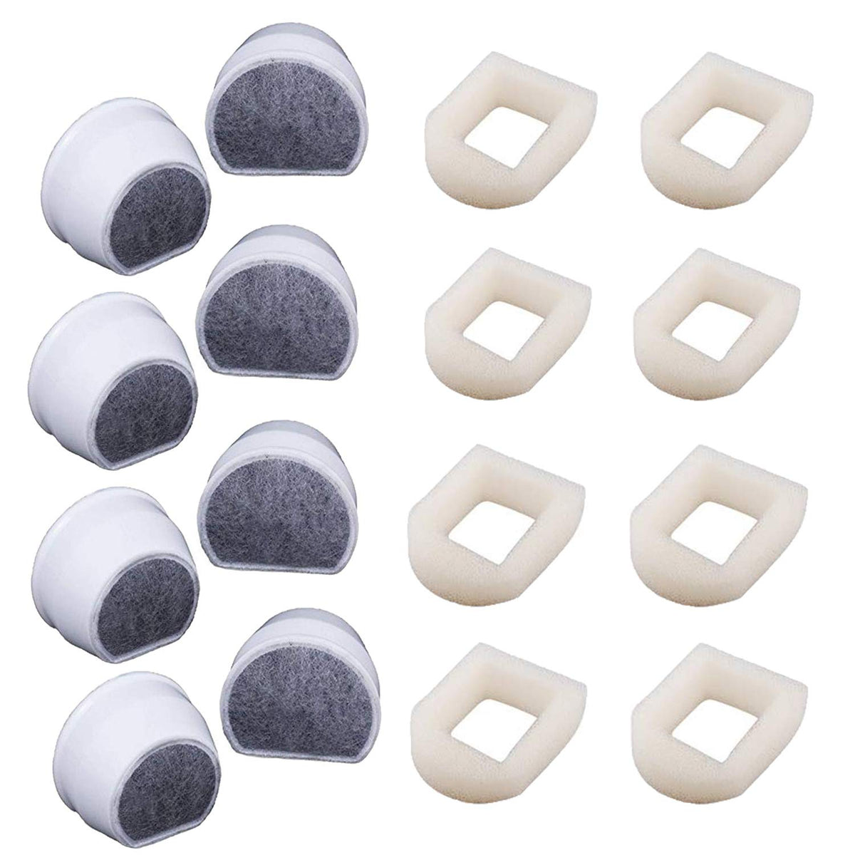 Foam Pre-Filter And Carbon Filter For Petsafe Compatible With Drinkwell Fountain Stainless Steel 360 Avalon, Pagoda Seascape And