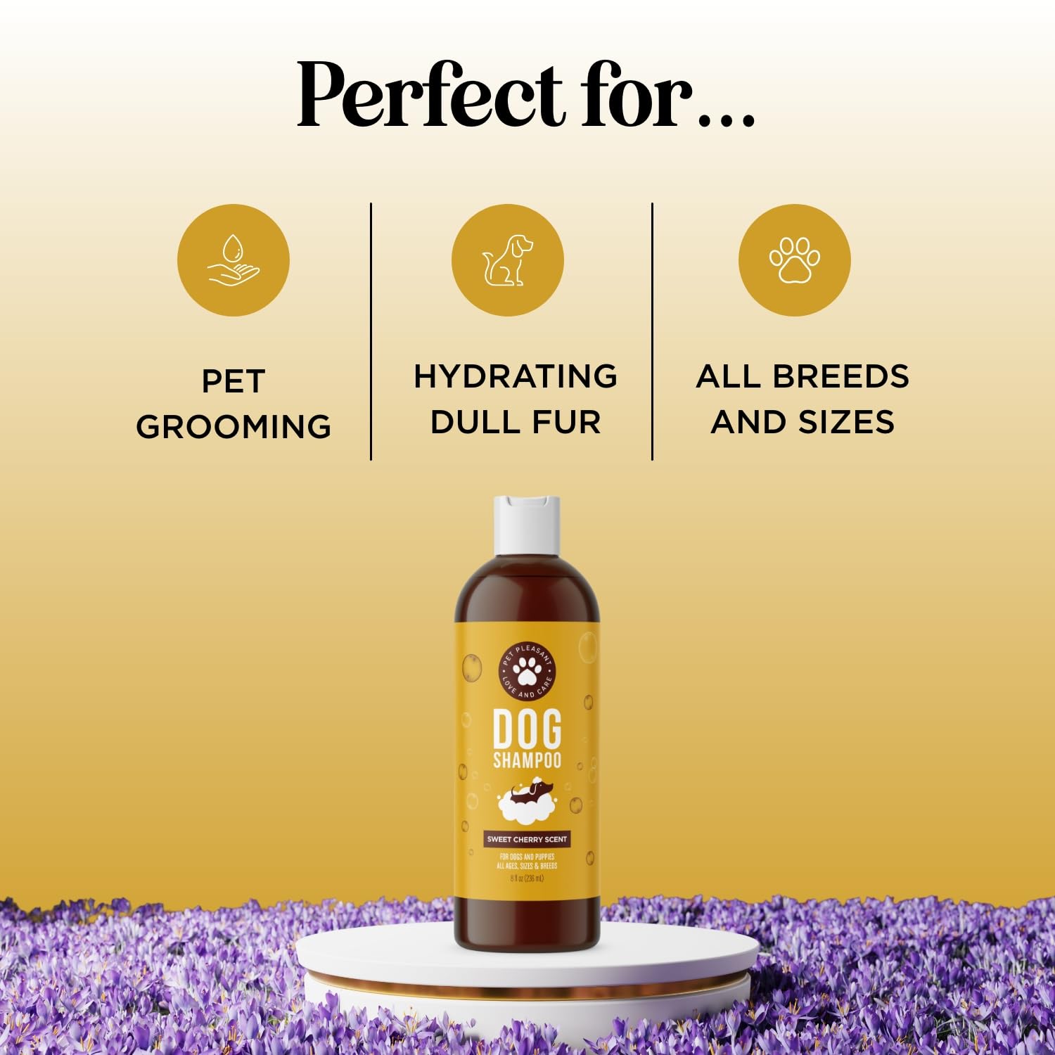 Soothing Oatmeal Shampoo For Dogs - Cleansing And Moisturizing Aloe & Oatmeal Dog Shampoo For Smelly Dogs Of All Ages & Breeds - Gentle Sulfate And Paraben Free Dog Wash Made In Usa (Sweet Cherry)