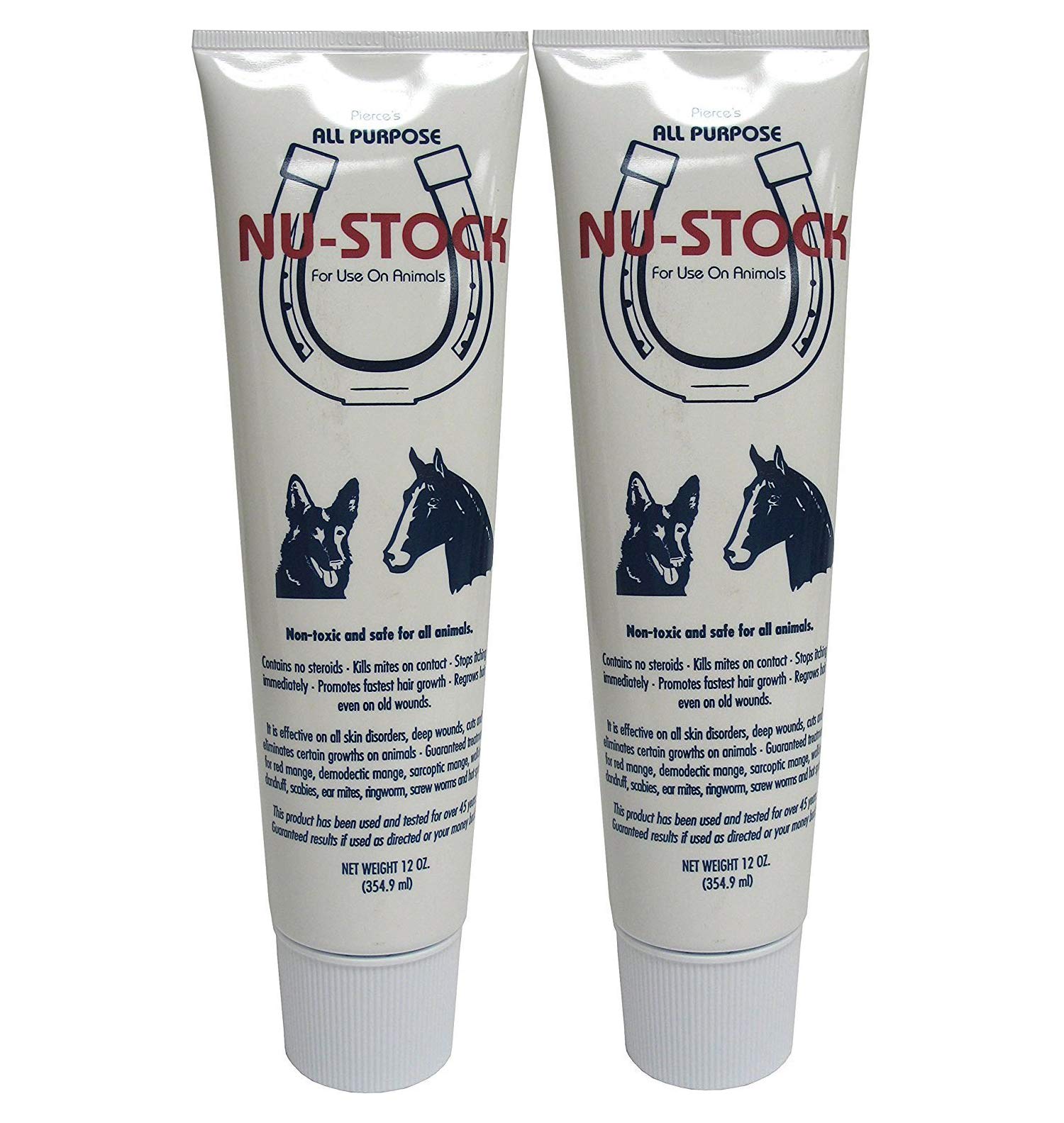 Pierce'S All Purpose Nu-Stock, 12 Ounces Each, 2 Tubes, For Animals