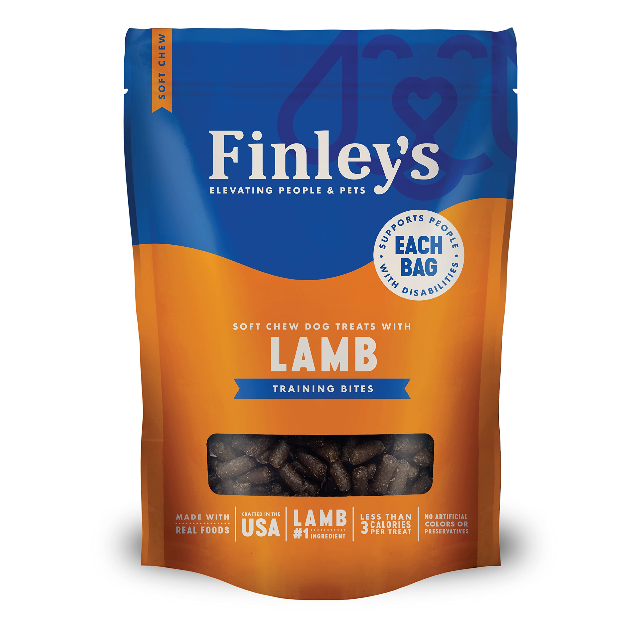 Finleys Dog Treat Lamb Training Bites Treats for Dogs Made in USA | All-Natural Protein Wheat Free Dog Treats | Healthy Dog Tre