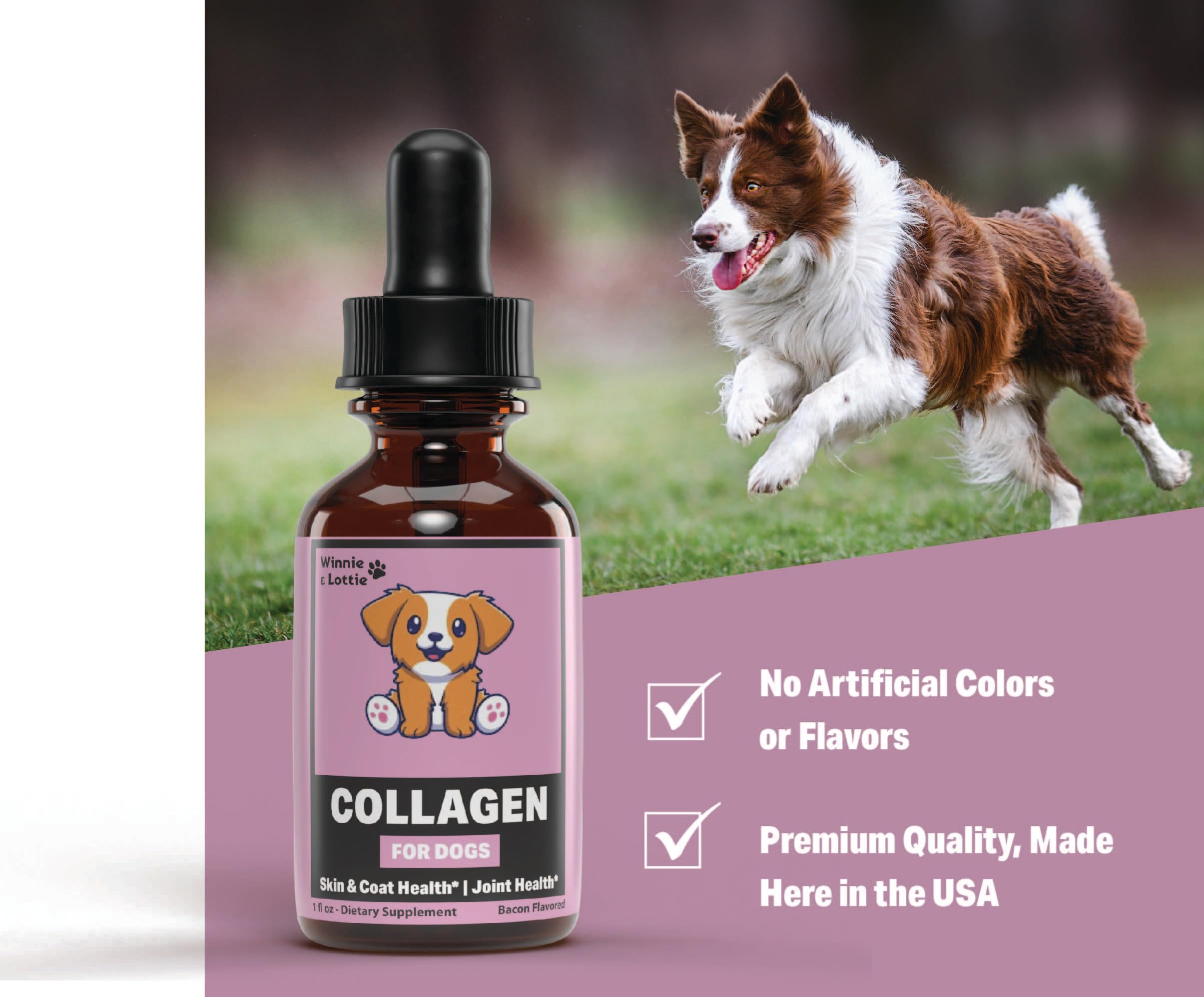 Collagen for Dogs - Liquid Collagen for Dogs - Skin and Coat Supplement for Dogs - Dog Liquid Collagen - Dog Collagen - Dog Coll