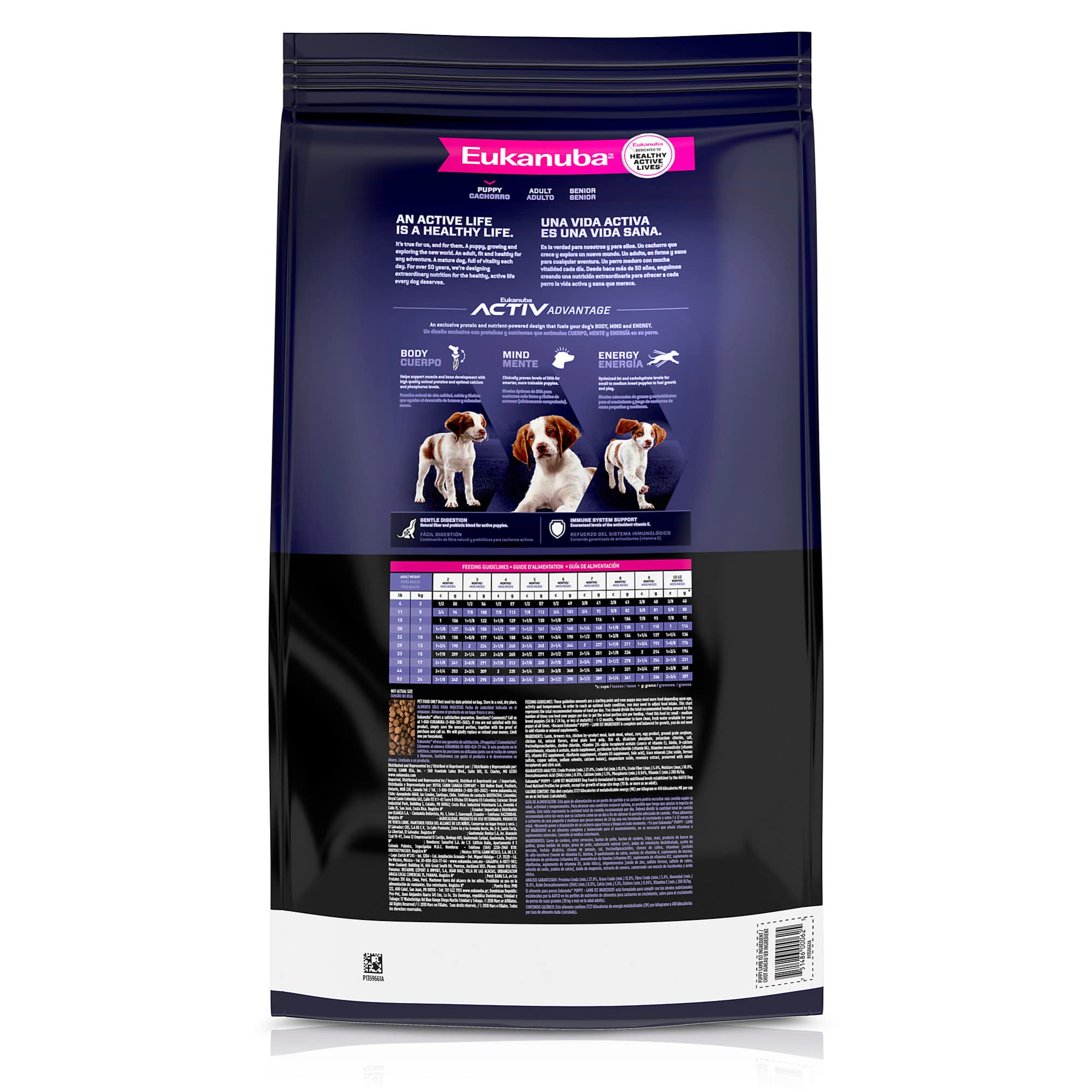 Eukanuba Puppy Lamb 1st Ingredient Dry Dog Food, 30 lb