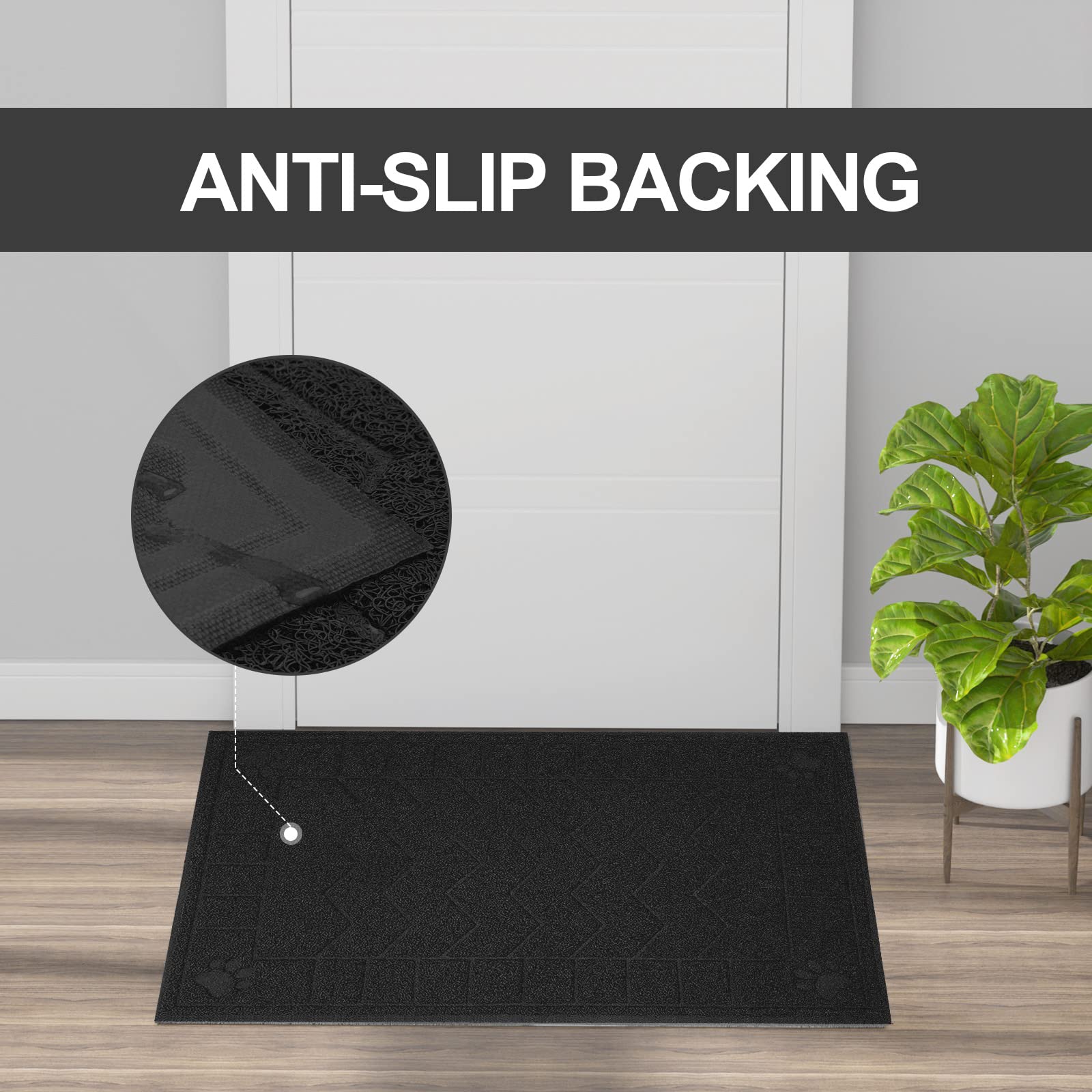 Motsamla Cat Litter Mat, Litter Trapping Mat Soft On Kitty Paws, 47' X 35' Kitten Litter Box Mat For Cleaner Floors, Waterproof, Easy Clean, Durable Xl Large Size Cat Litter Pad For Kitten.