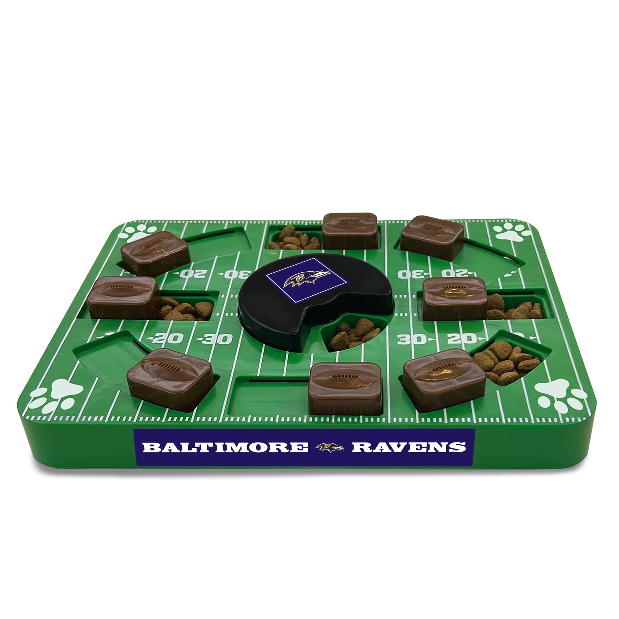 Pets First Nfl Baltimore Ravens Puzzle Toy, Interactive Dog Puzzle Treat Toy