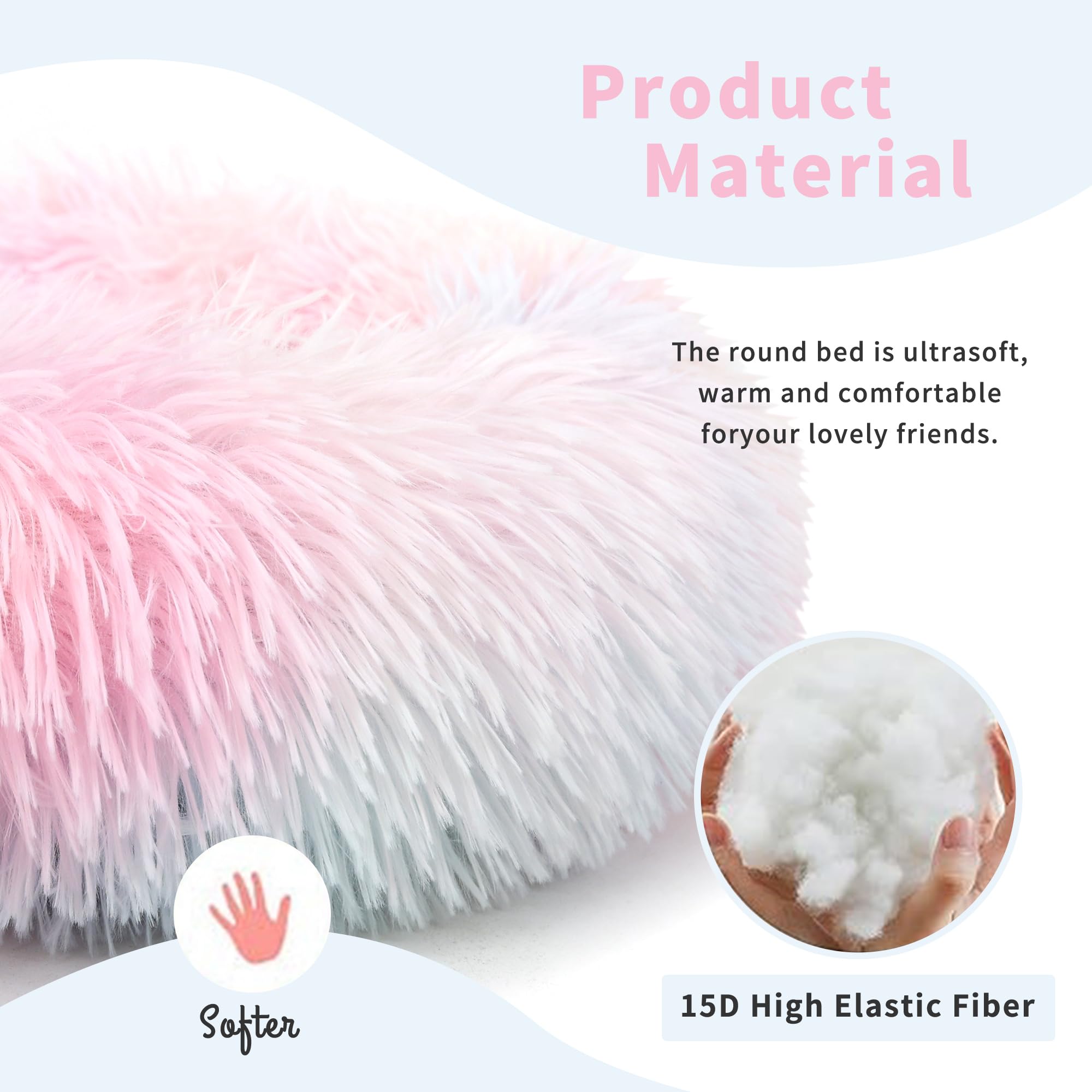 wrkfree Guinea Pig Bed for Cage Plush Calming Hideout, Warm Rabbit Bed for Hamsters Hedgehogs Ferrets Dwarf Rabbits and Other Sm