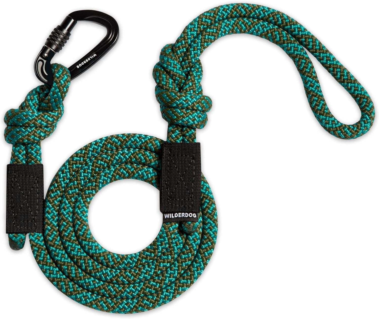 Wilderdog Climbing Rope Small Carabiner Dog Leash - Cascade - 5 Ft