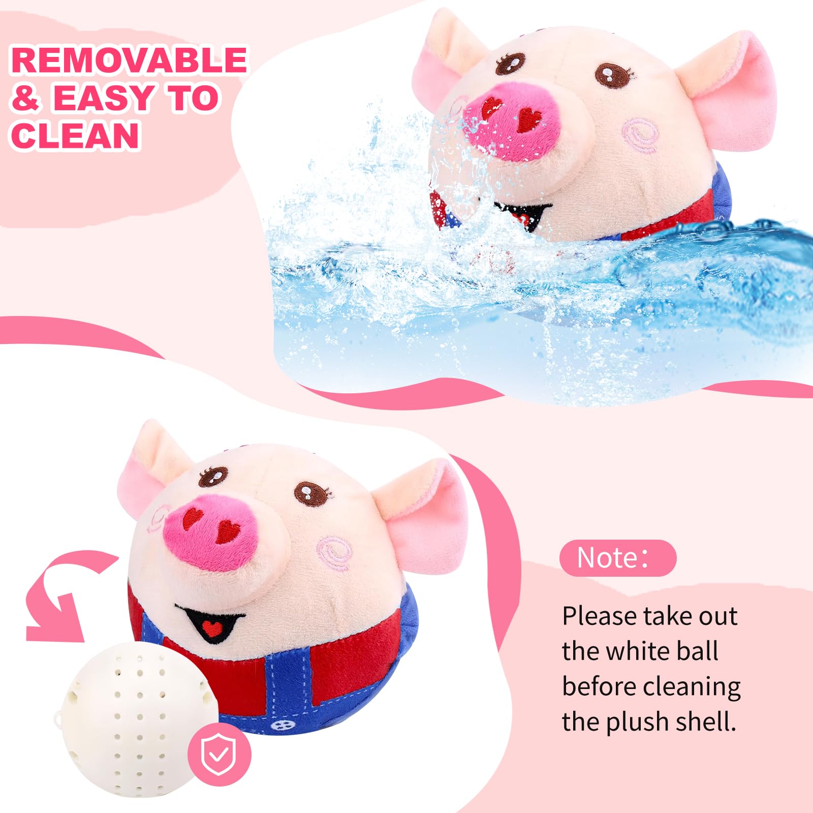 Interactive Dog Toys, Remote Control Toy, Rechargeable Automatic Dog Toy Ball, Moving Toys For Large Dogs, Talking Squeaky Music