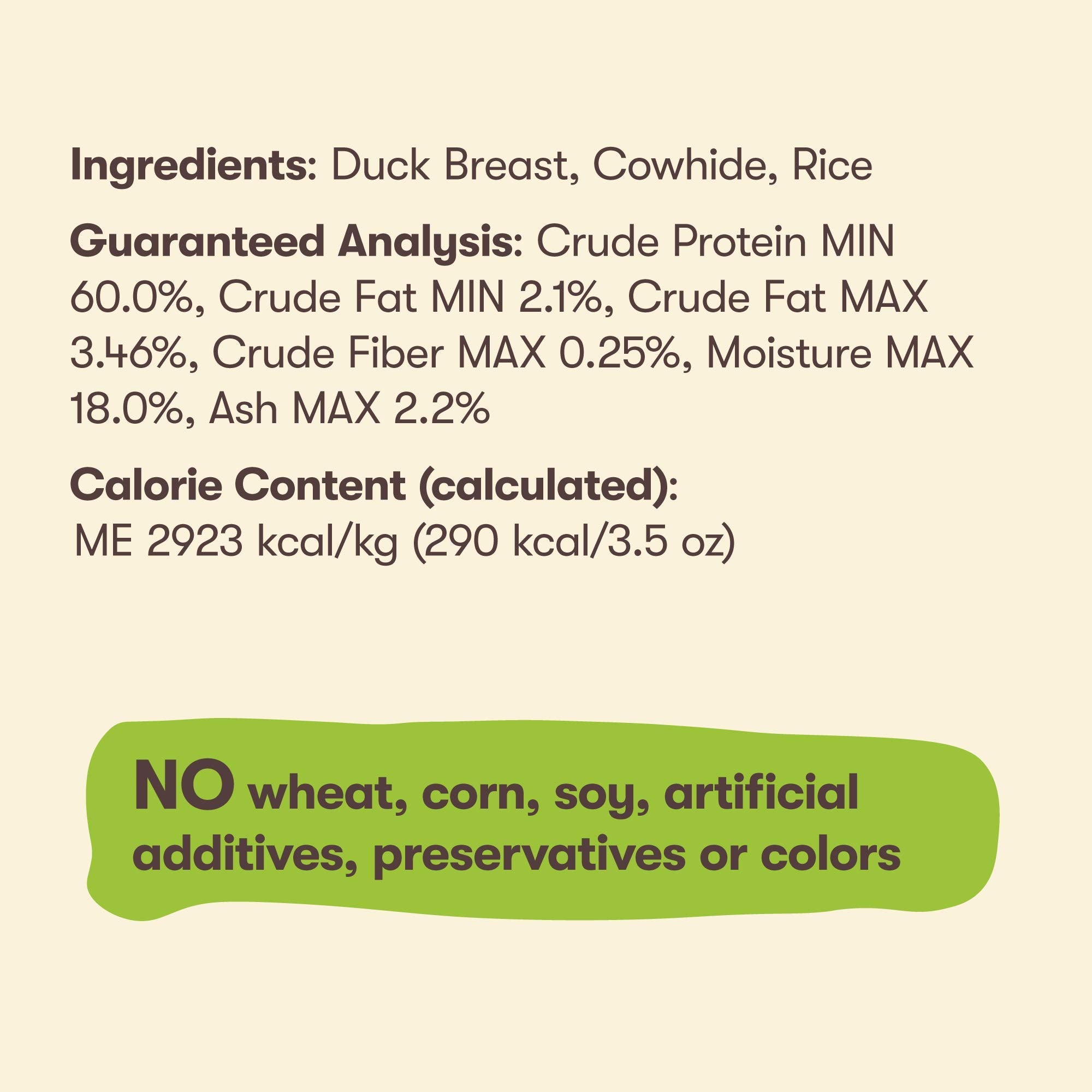 Pet n Shape Duck n Rice Dumbbells Dog Treats - 3 Ounce