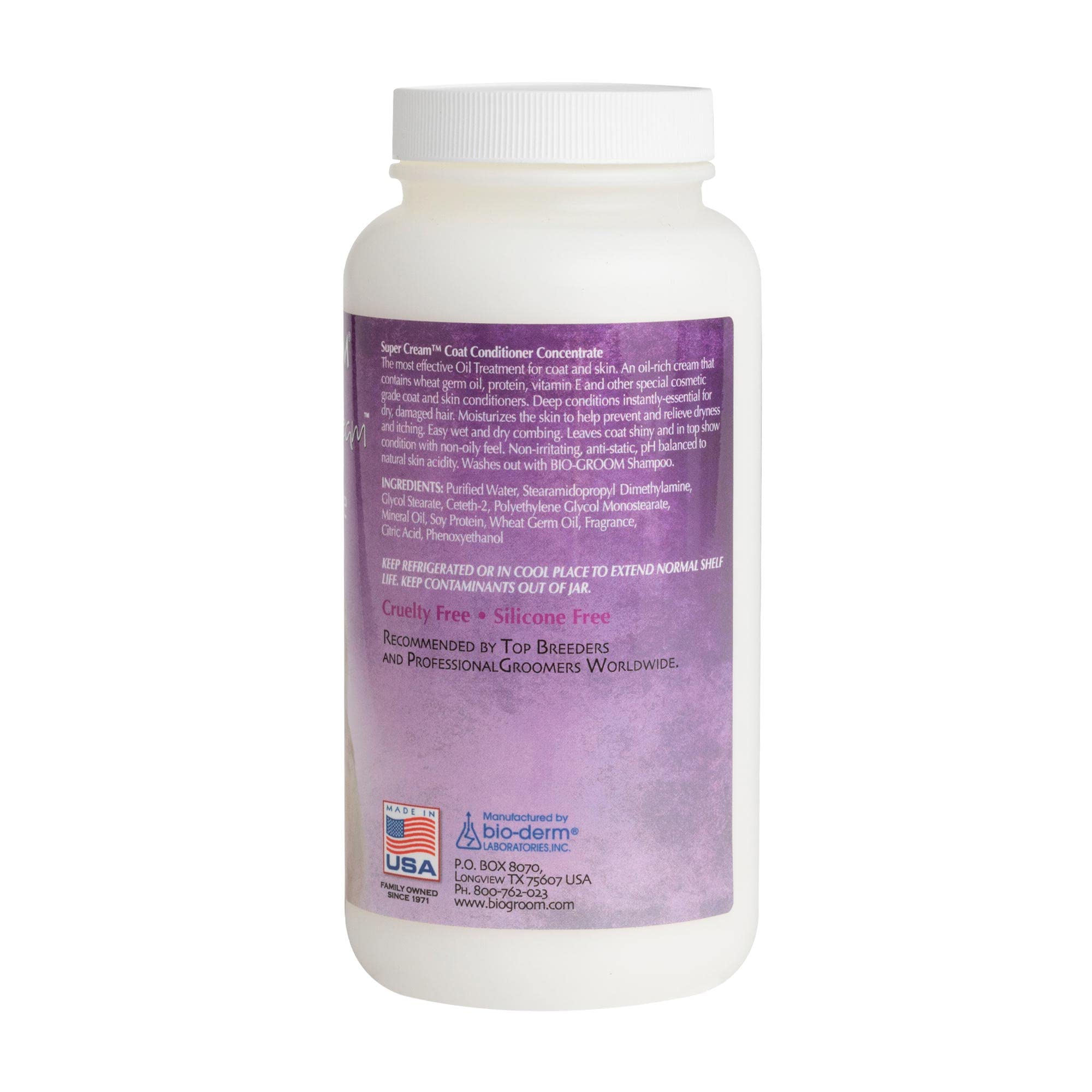 Bio-Groom Super Cream Dog Conditioner – Concentrated Coat Conditioner, Dog Bathing Supplies, Puppy Wash, Cat & Dog Grooming Supplies For Sensitive Skin, Cruelty-Free, Made In Usa – 16 Fl Oz 1-Pack