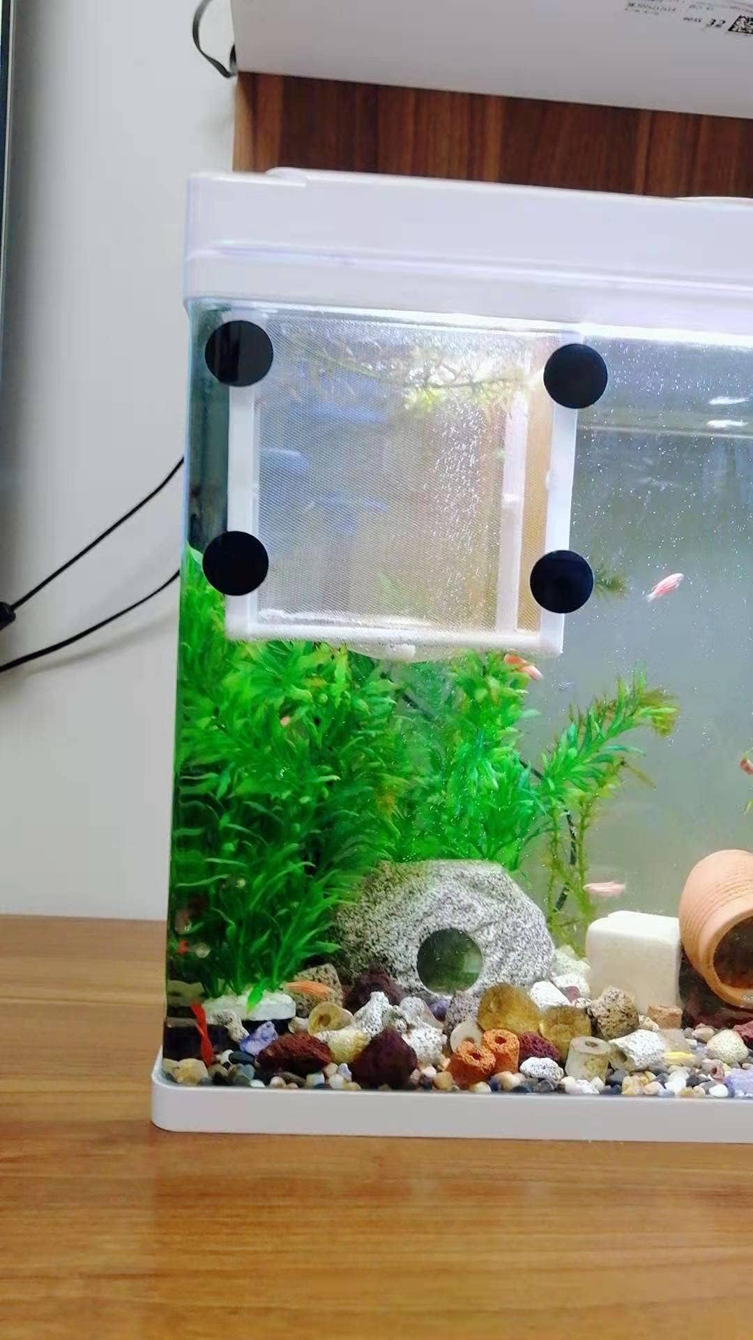 Fish Nursery For Aquarium-Fish,Aquarium Fish Breeder Box, Hatching Box, Juvenile Fish Spawning Incubator, Water Isolation Net Ha