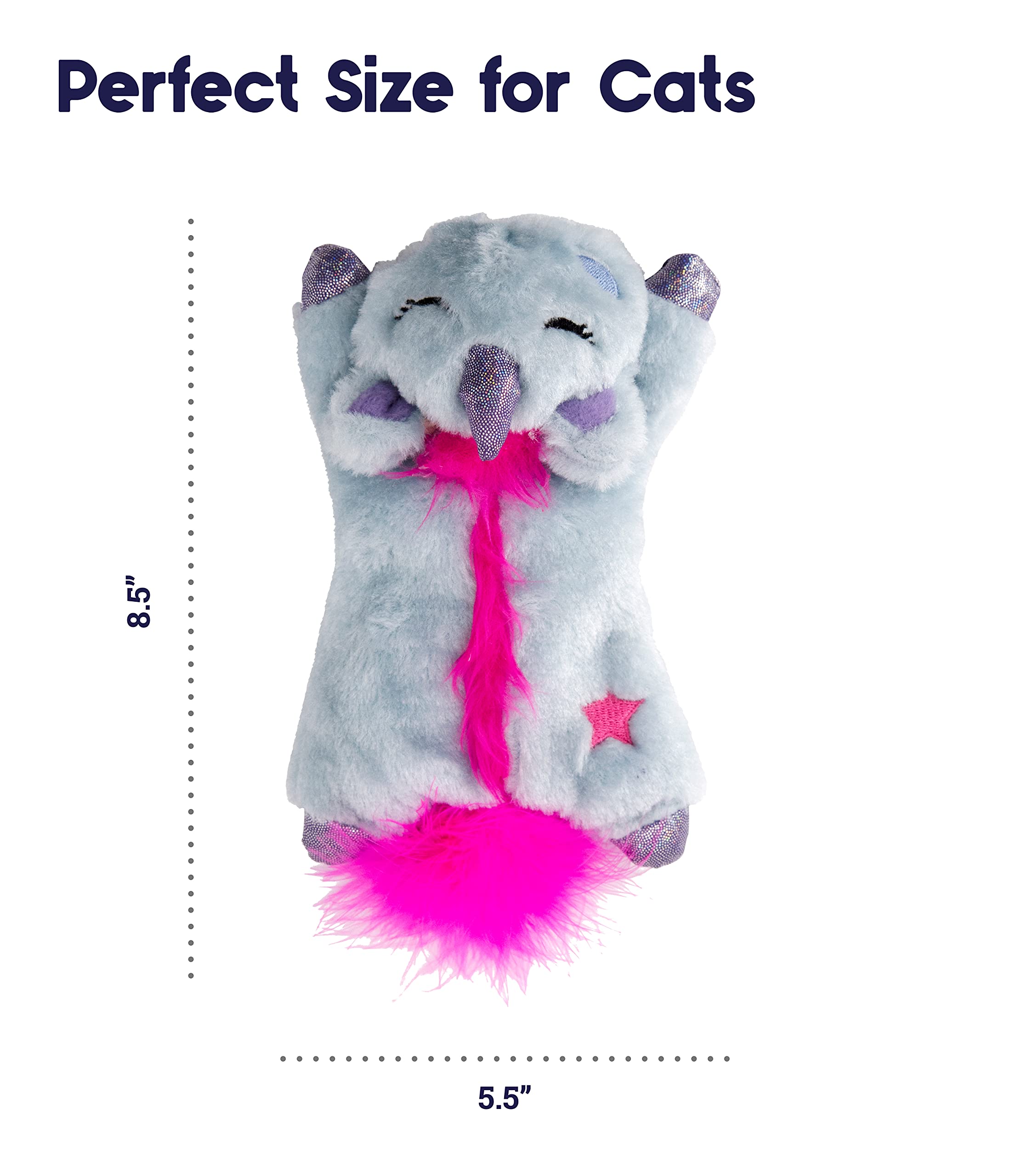Petstages Catstages Cuddle Pal Microwaveable Plush Unicorn Cat Toy