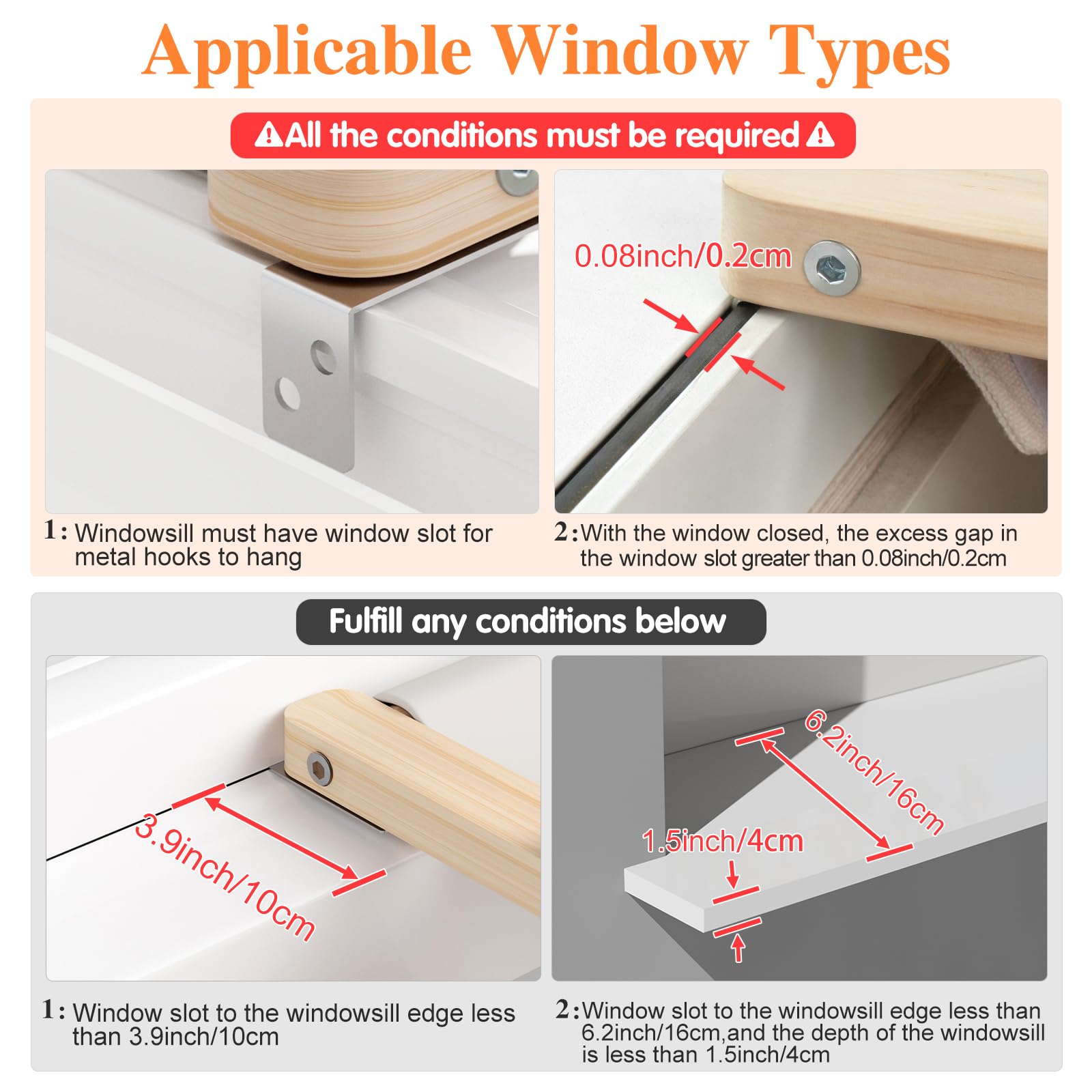 Tresbro 2-In-1 Cat Window Perch & Elevated Cat Hammock, 15.7'' W*10.2'' H*18.9'' L Wooden Frame Pet Bed For Indoor Cats, Easy Se