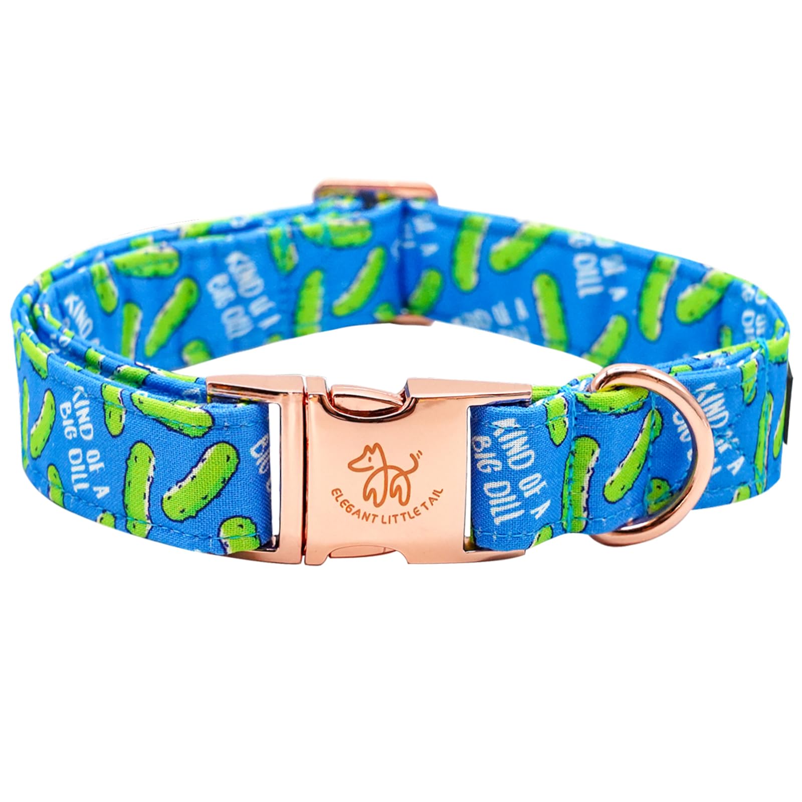 Elegant Little Tail Dog Collar, Blue Bear Pattern Pet Collar Durable Cute Dog Collars Male Or Female Pet Gift Adjustable Dog Col