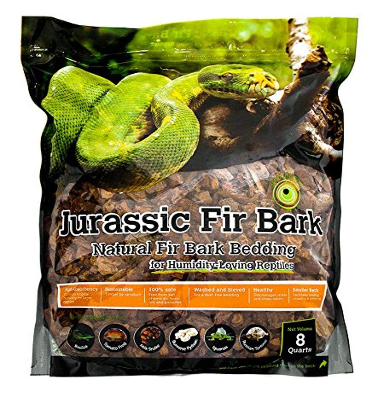 Supermoss Galápagos (05024) Jurassic Fir Bark Bedding, 8-Quart, Natural