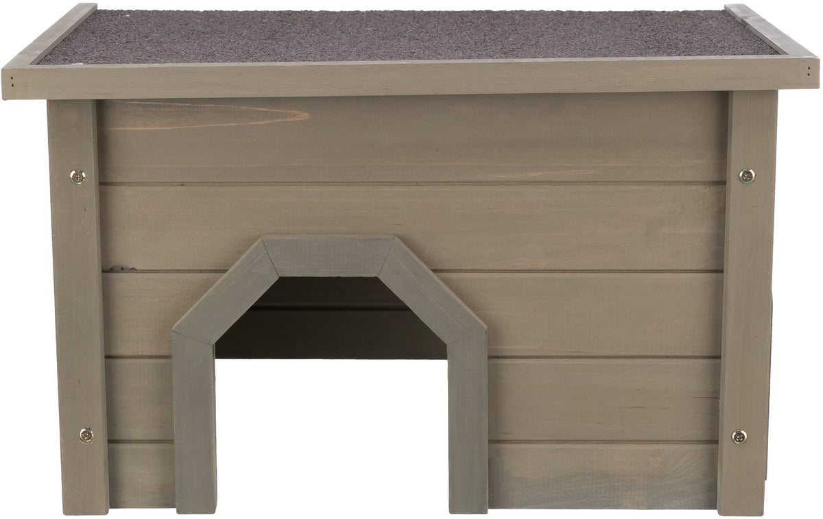 TRIXIE natura Small Animal House, Rabbit Hideout, Playpen House, Shelter for Rabbits, Bunnies, Guinea Pigs, and Chinchillas, Gra