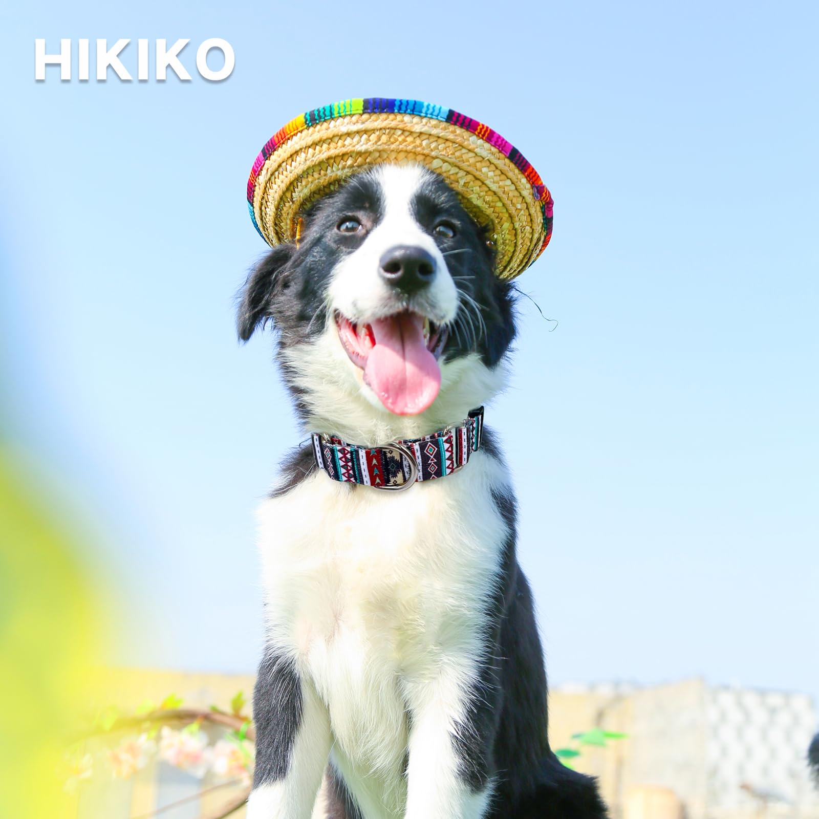 Hikiko Martingale Collar For Dogs With Bohemia Tribal Pattern Soft Nylon Strong Dog Collars For Small Medium Large Dogs Walking