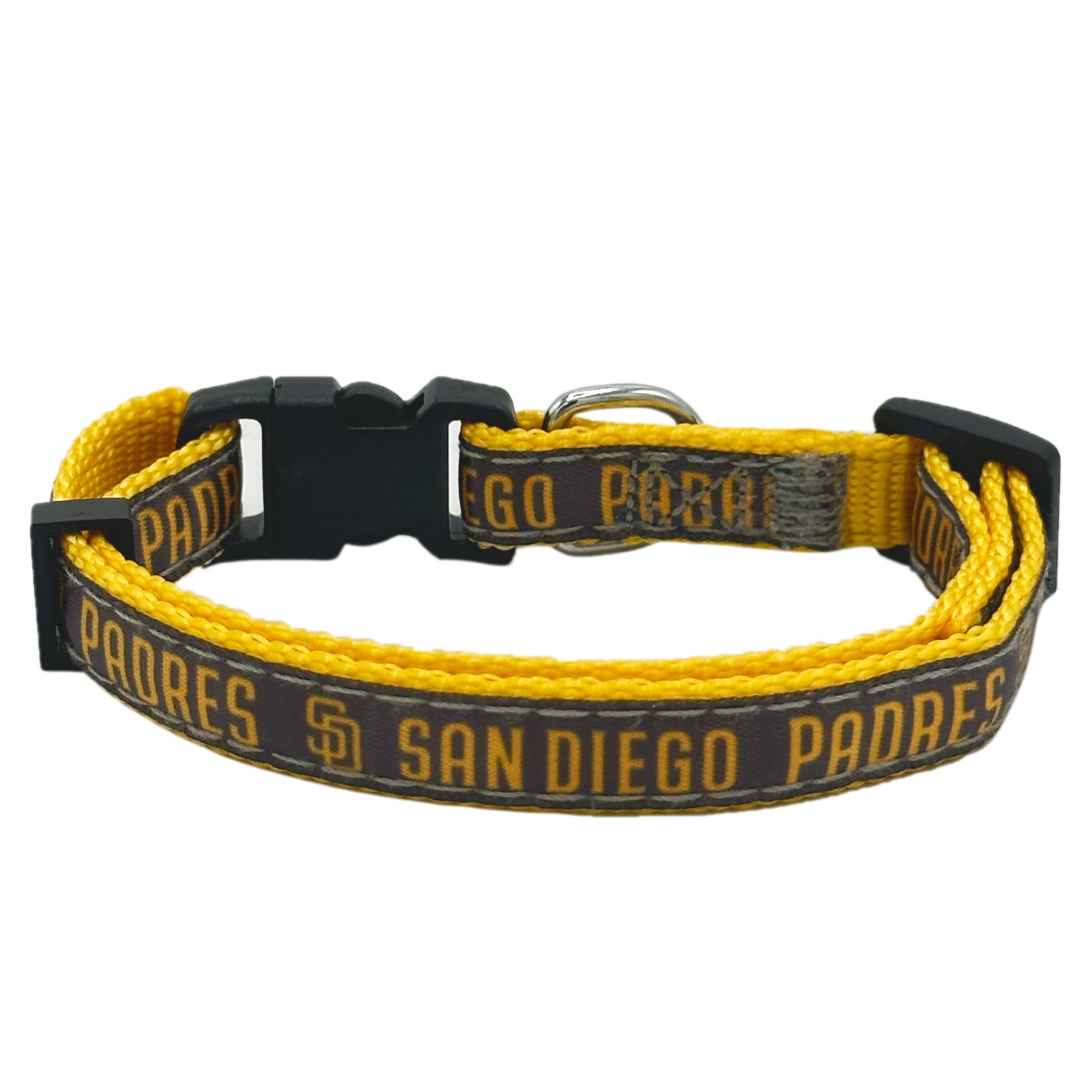 Mlb Cat Collar San Diego Padres Satin Cat Collar Baseball Team Collar For Dogs & Cats. A Shiny & Colorful Cat Collar With Ringin