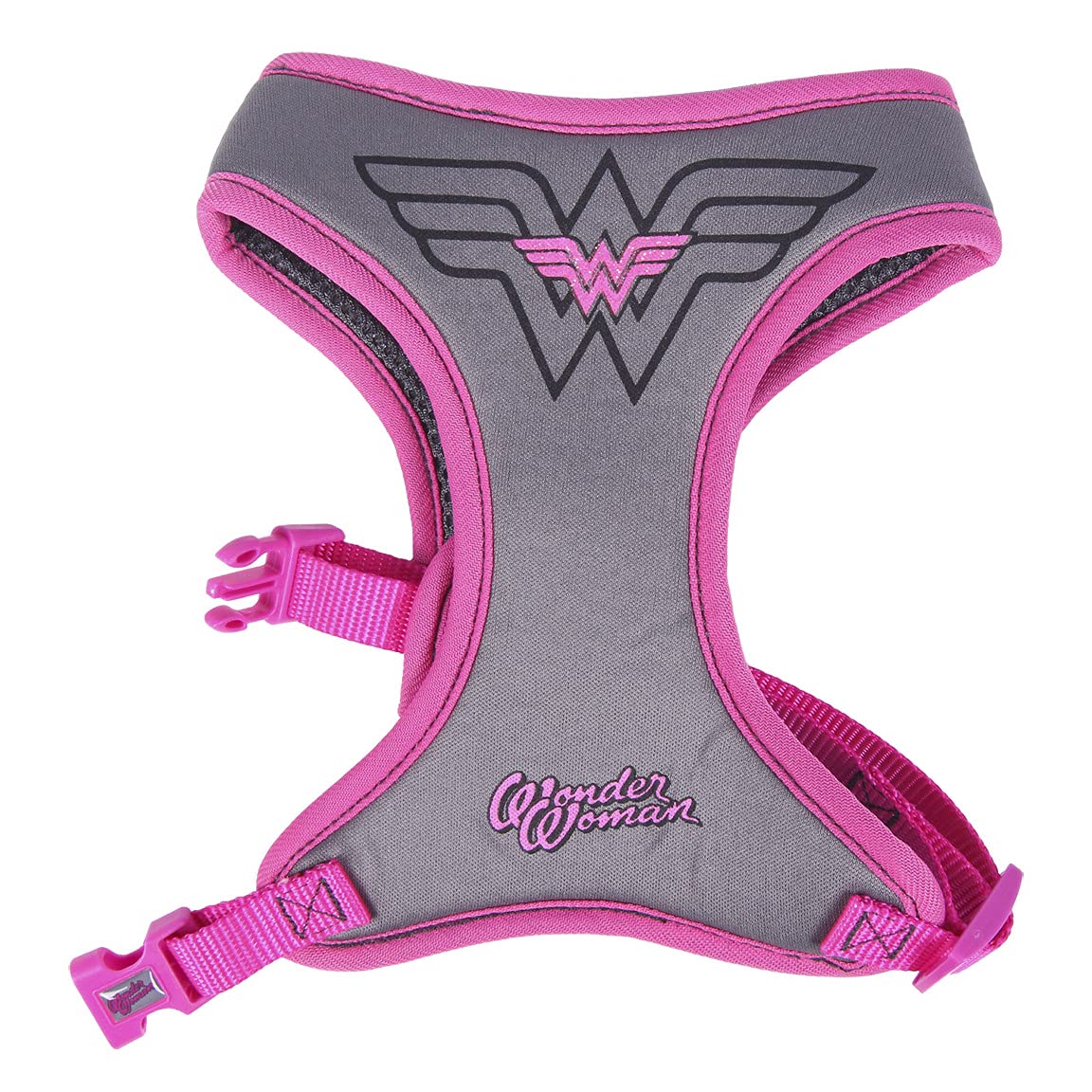 Cerd   Life'S Little Moments Forfanpets | Wonder Woman Superheroes Dog Harness - Official Dc Comics Licensed, Pink, Xx-Small/X-S