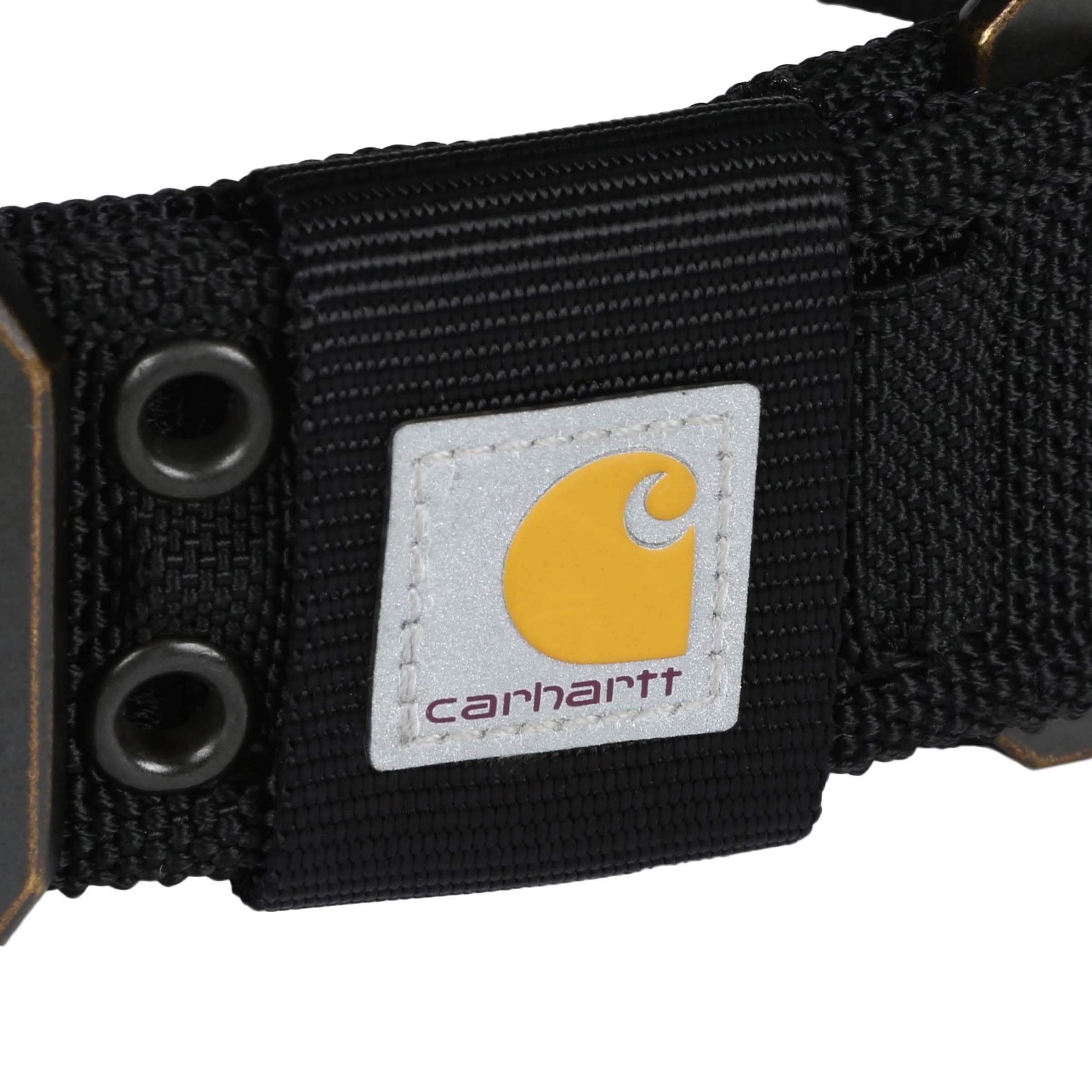 Carhartt Pet Fully Adjustable Wide Webbing Collar for Dogs, Heavy Duty Nylon for Walking & Training, Black, Medium