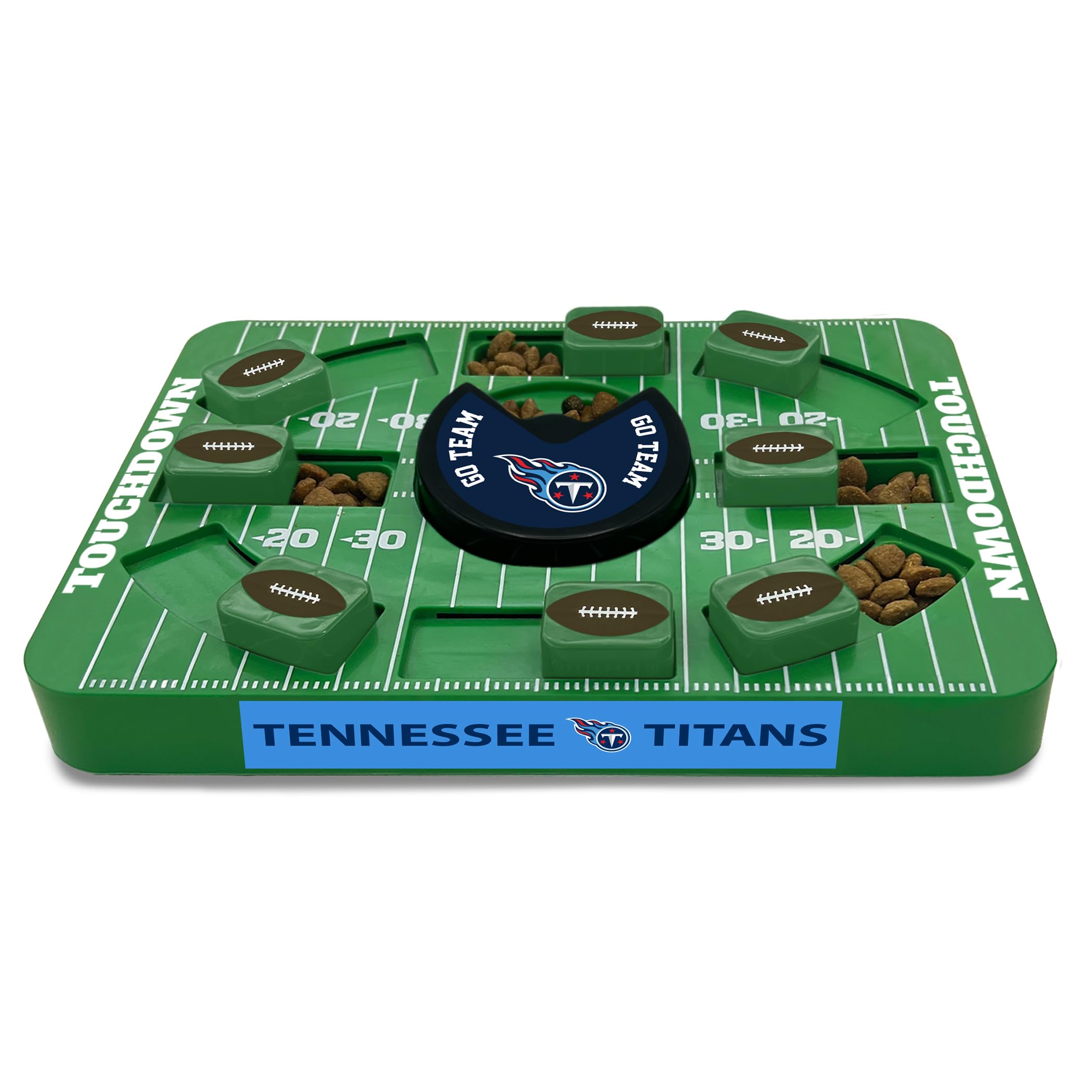 Pets First Nfl Tennessee Titans Large Puzzle Toy, New Size, Interactive Dog Treat & Slow Feeding Toy