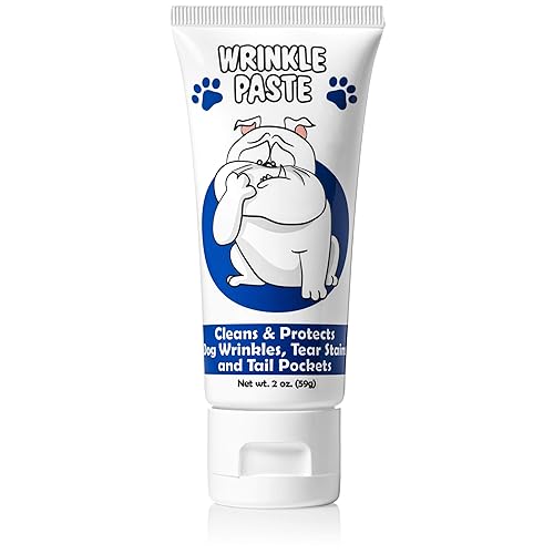 Squishface Wrinkle Paste - Bulldog, French Bulldog, Pug, English Bulldog - Cleans Wrinkles, Tear Stain, Tail Pockets, and Paws -