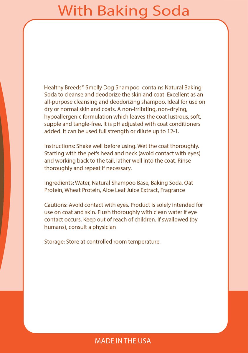 Healthy Breeds German Shepherd Smelly Dog Baking Soda Shampoo 8 Oz