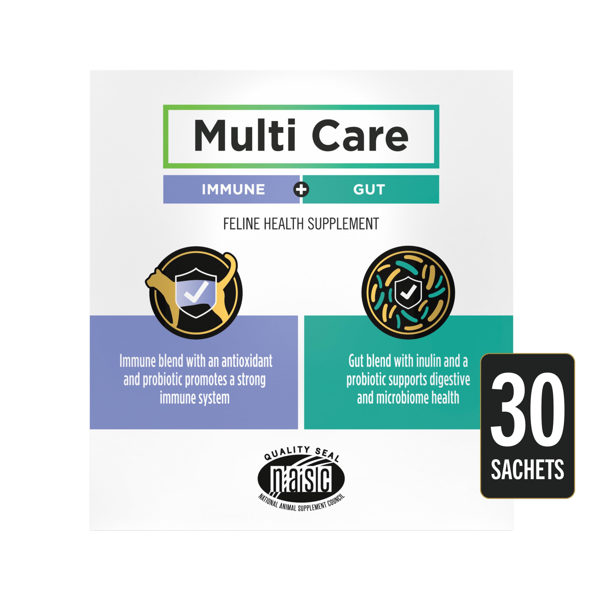 Purina Pro Plan Veterinary Cat Supplements Multi Care Feline Supplement - Digestive Probiotics for Cats - Immune Support Cat Sup
