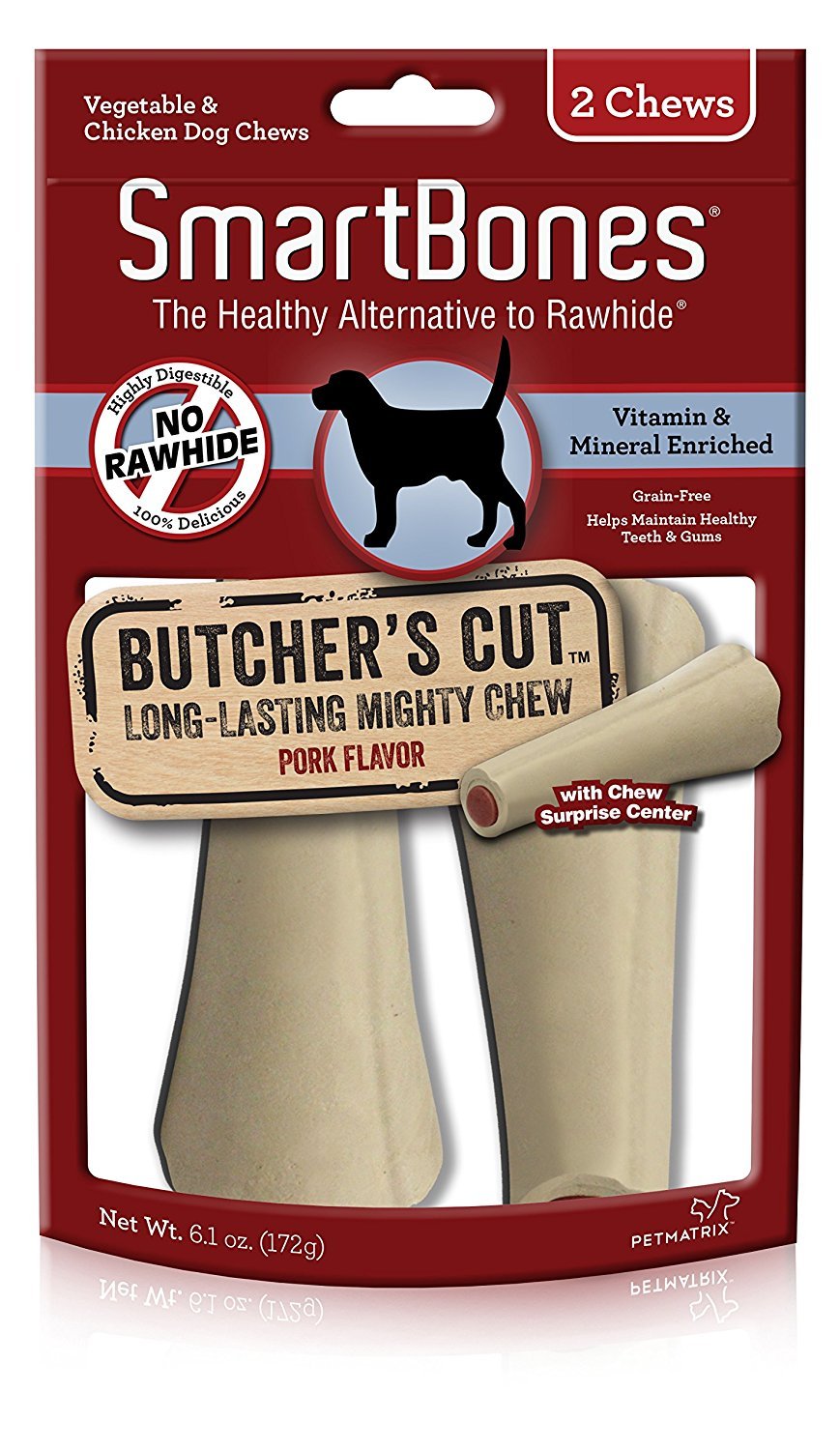 Smartbones Butcher'S Cut Long-Lasting Mighty Chew For Dogs, Large, 2 Pack