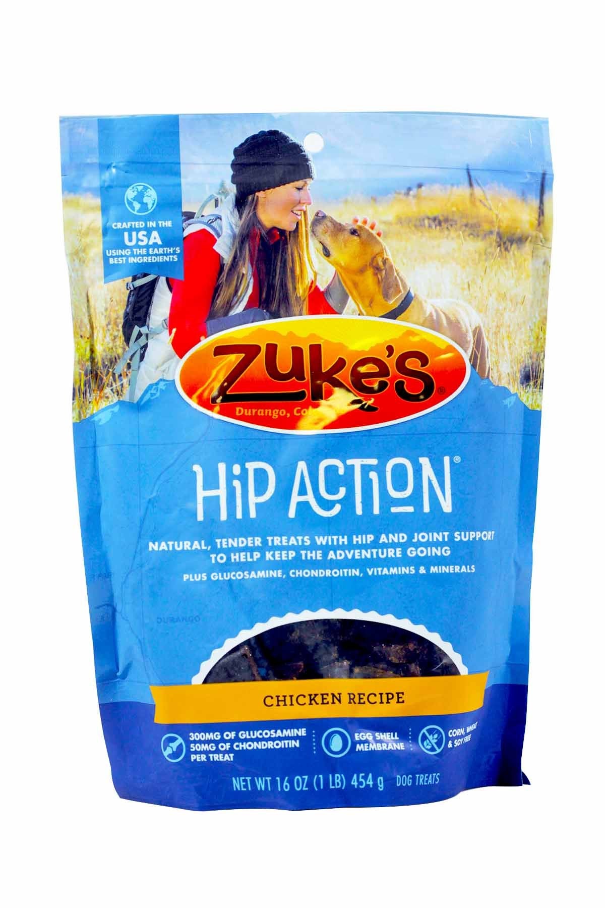 Zukes Hip Action Dog Treat Chicken 1lb