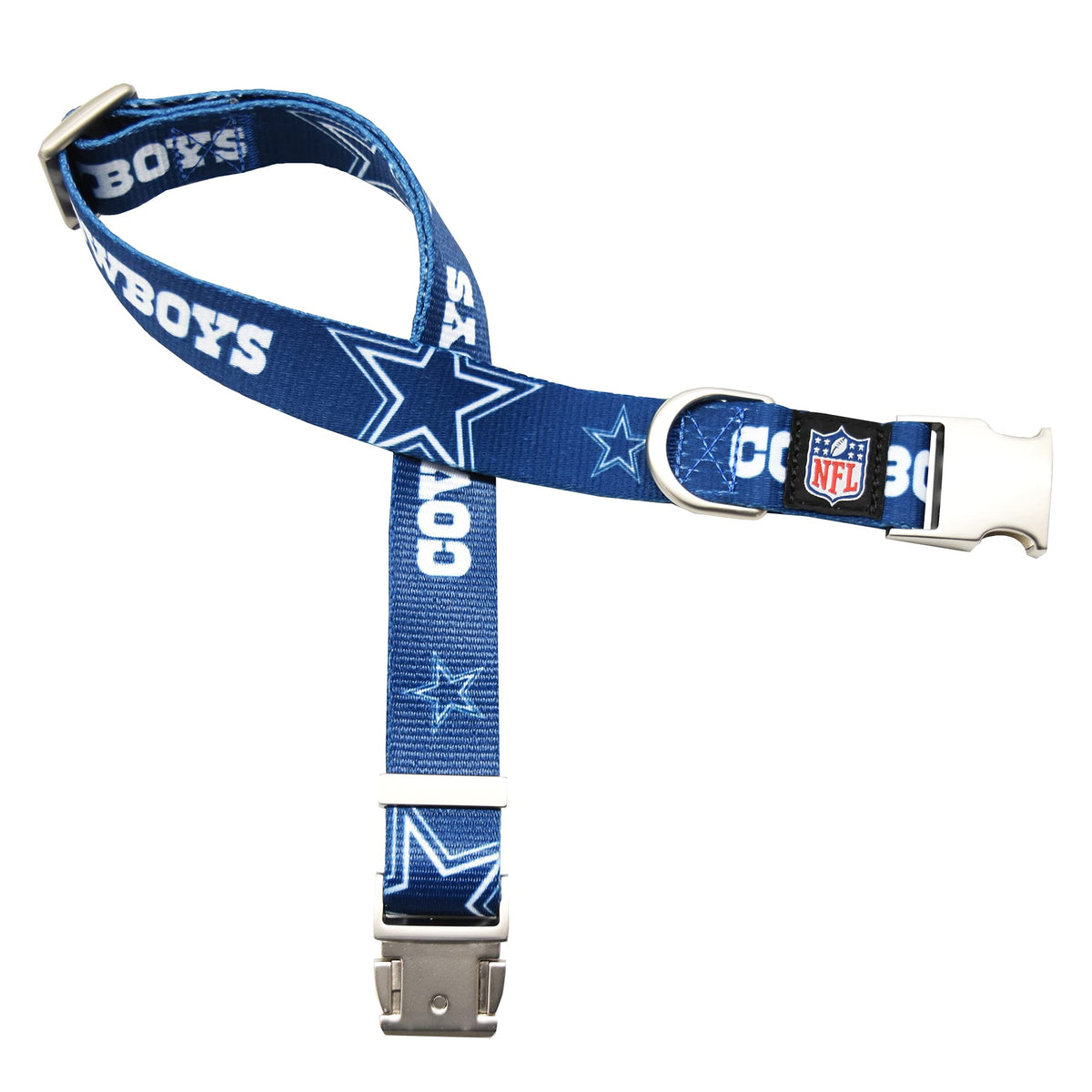 Littlearth Unisex-Adult Nfl Dallas Cowboys Premium Pet Collar, Team Color, Medium