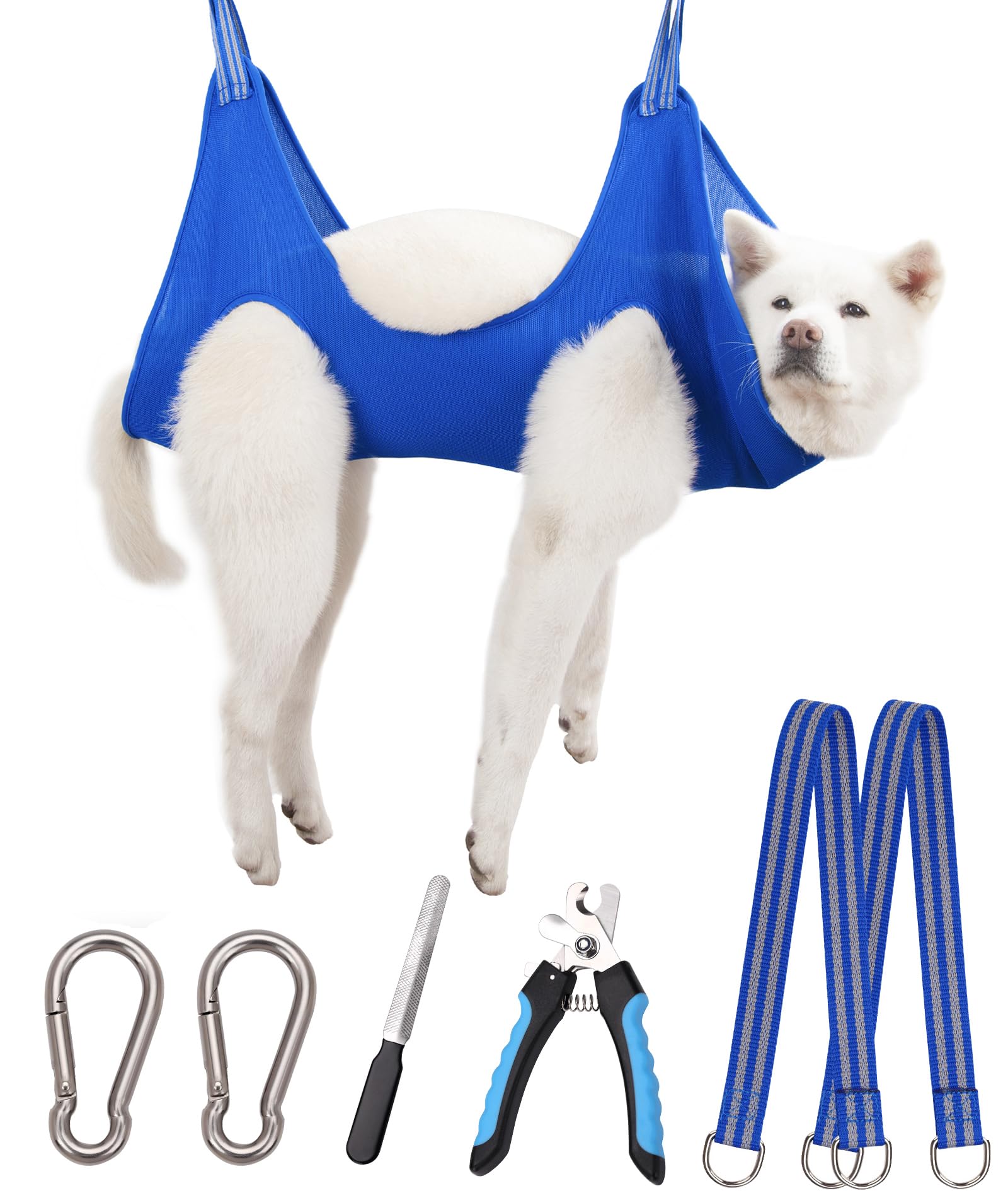 Kkiimatt Dog Pet Grooming Hammock,Xl Dog Hanging Harness For Nail Clipping, Dog Trimming Cutting Hammock, Dog Sling Holder Helpe