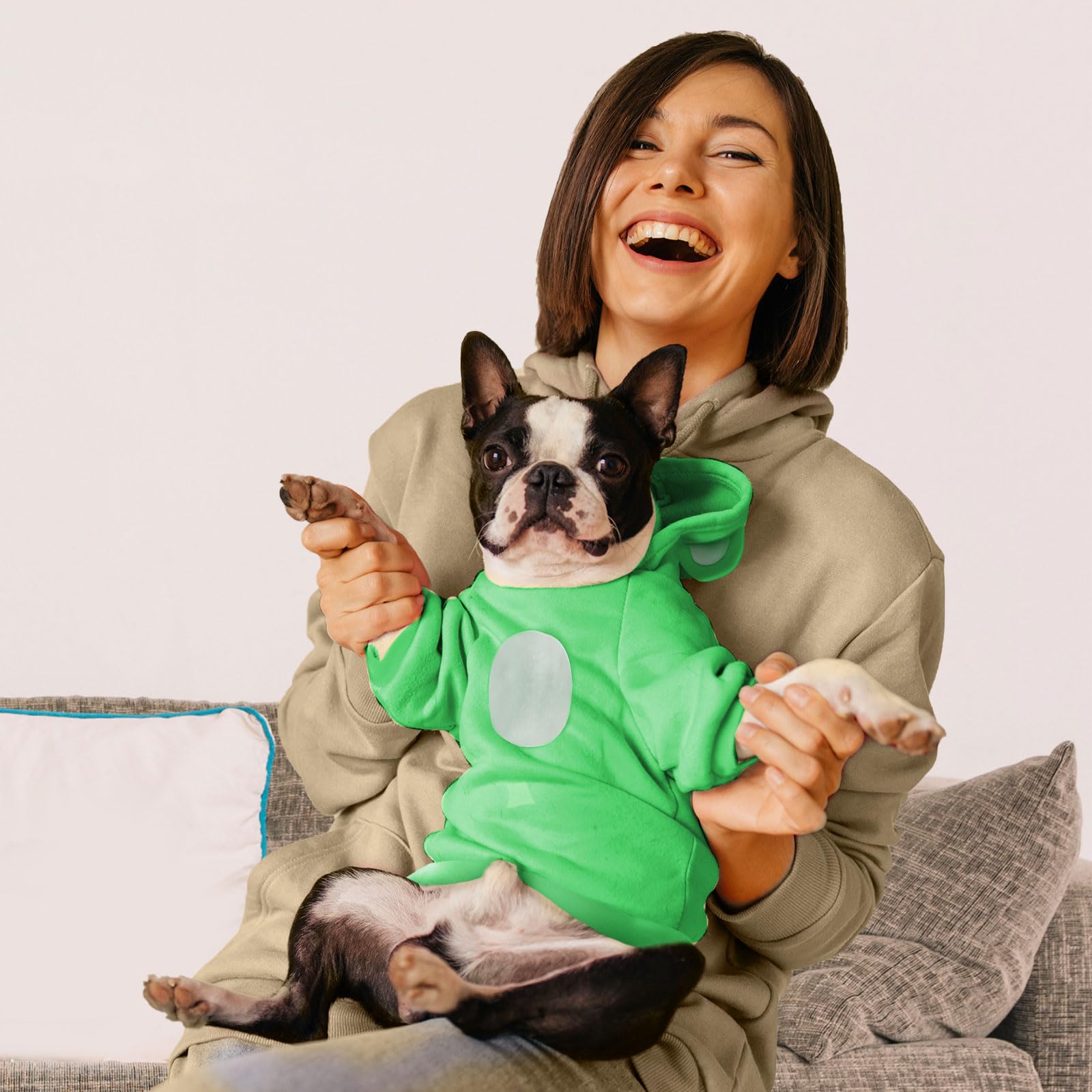HRTTSY Small Dog Hoodie Soft Warm Fleece Fall Winter Dog Clothes Cute Puppy Sweaters Cat Coat Funny Blank Pullover Doggy Hooded