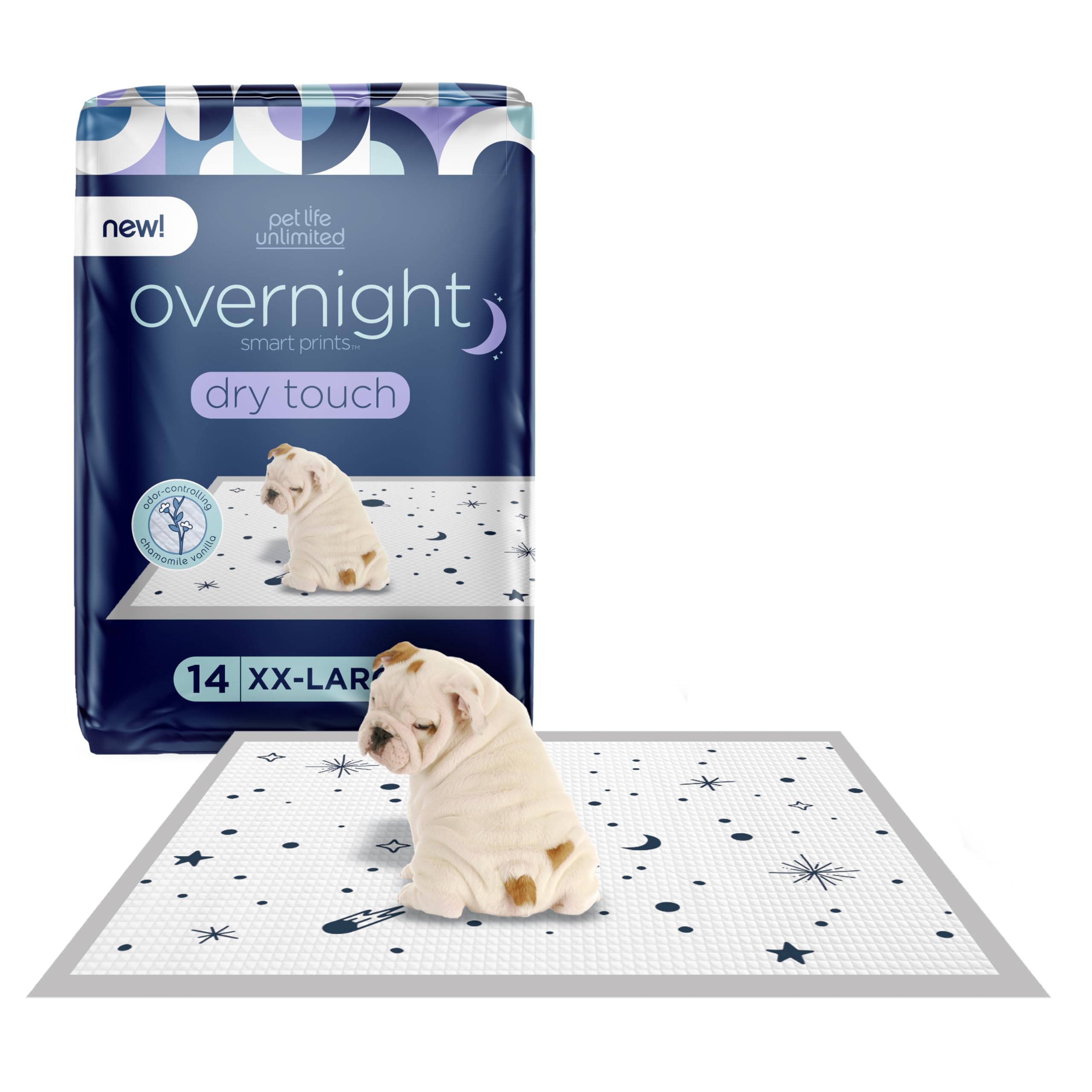 Pet Life Unlimited Overnight Extra Extra Large Puppy Pads, Pee Pads for Dogs, Dog Training Pads - Odor Controlling Dog Pee Pads 