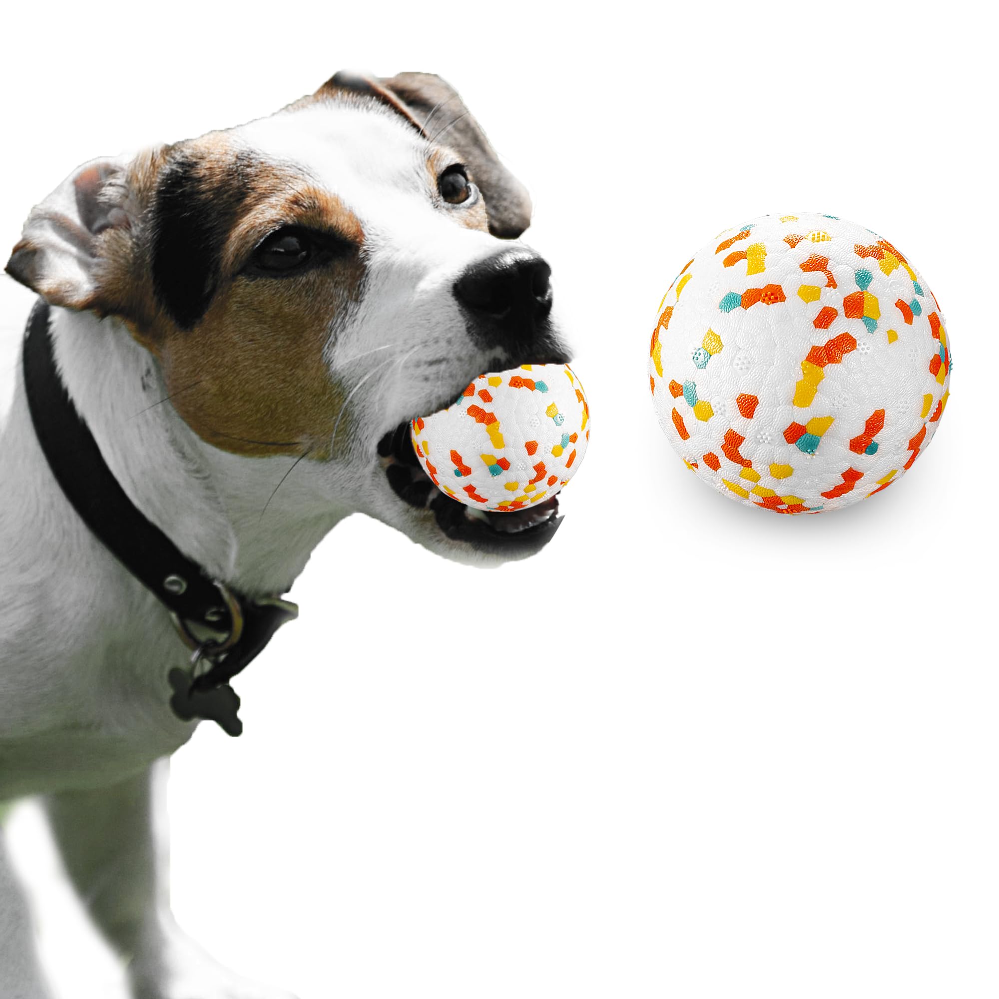 Jerock Dog Balls, Indestructible Dog Toy Ball For Aggressive Chewers, Durable High Elasticity Interactive Ball For Training Dog 