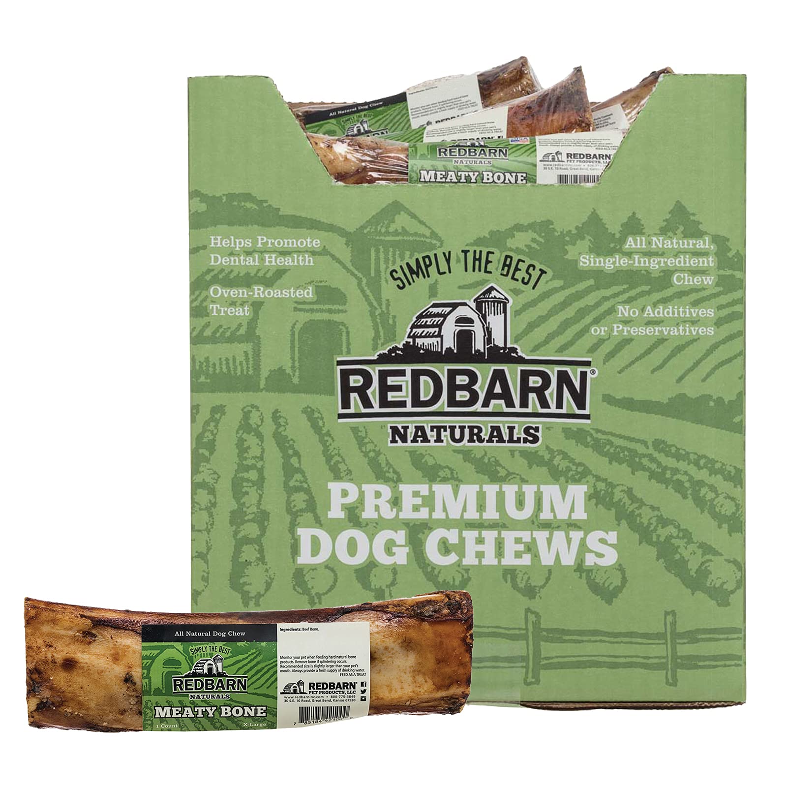 Redbarn Meaty Bone for Dogs, X-Large 1-Count