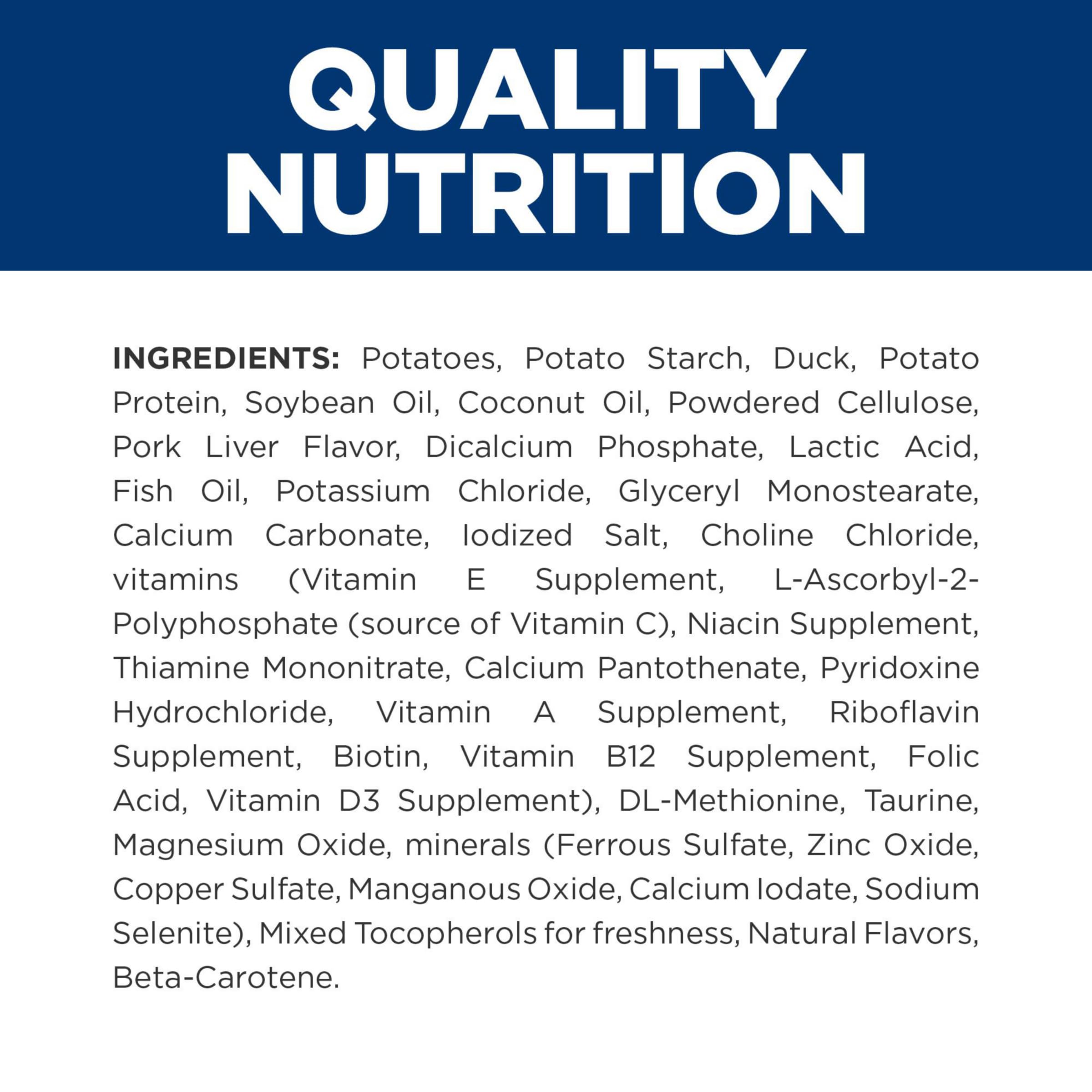 Hills Prescription Diet d/d Skin/Food Sensitivities Potato & Duck Formula Dry Dog Food, Veterinary Diet, 8 lb. Bag