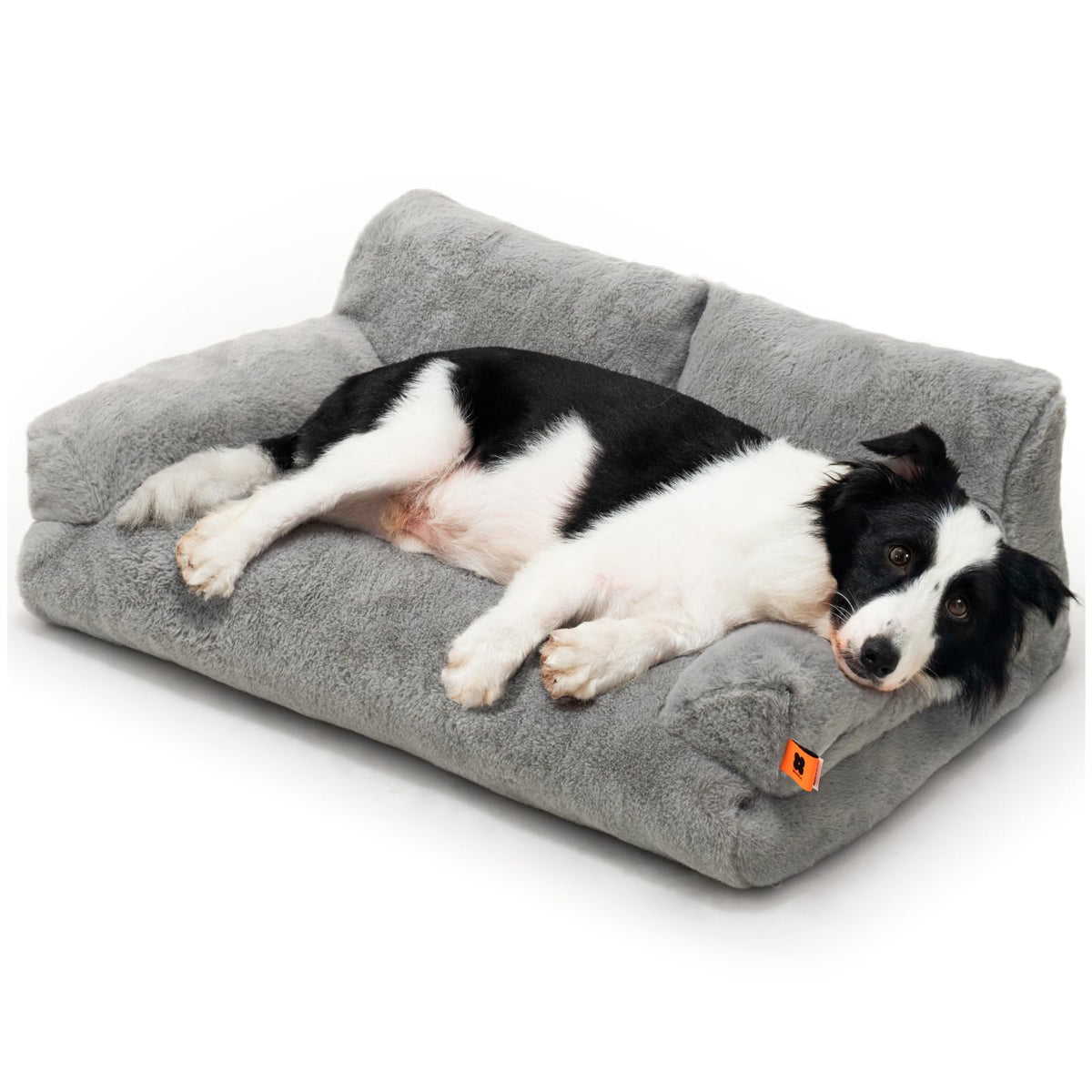 Mewoofun Cat Bed For Indoor Cats, Washable Dog Beds For Small Medium Dogs & Cats, Fluffy Cat Couch With Non-Slip Bottom (Grey, 3