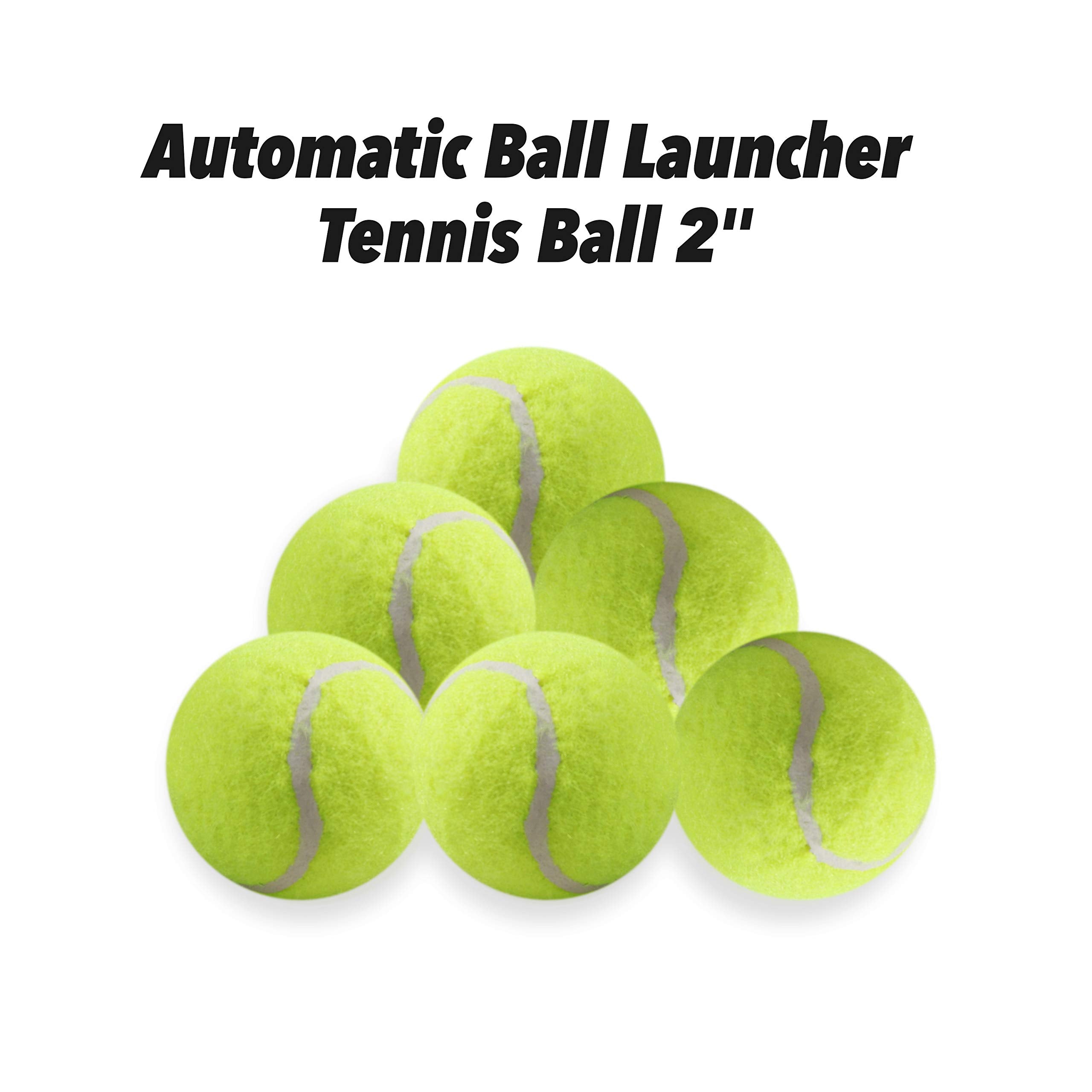 PetPrime Dog Automatic Ball Launcher Dog Interactive Toy Dog Fetch Toy Pet Ball Thrower Throwing Game 6 Tennis Balls Tennis Ball