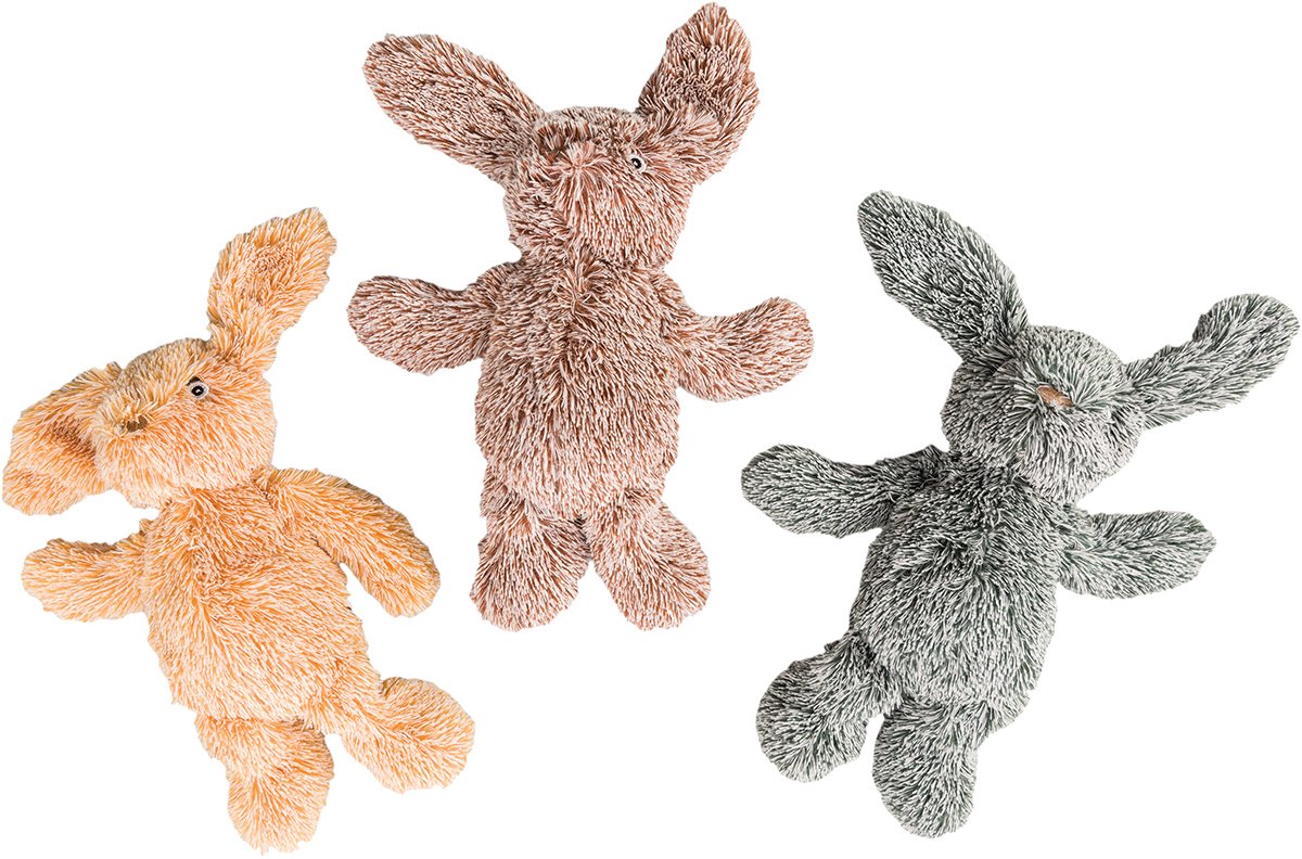 Ethical Pets 13'' Assorted Cuddle Bunnies Plush Dog Toy (54130) (Pack Of 1)