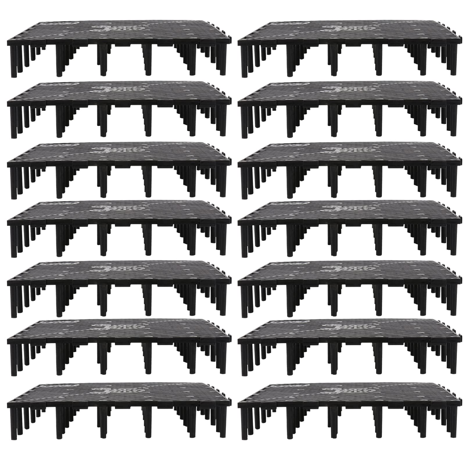 ULTECHNOVO Fish Tank Bottom Plate, 20pcs Aquarium Sand Divider PVC Gravel Board Aquarium Substrate Stratum Splicing Aquarium Acc