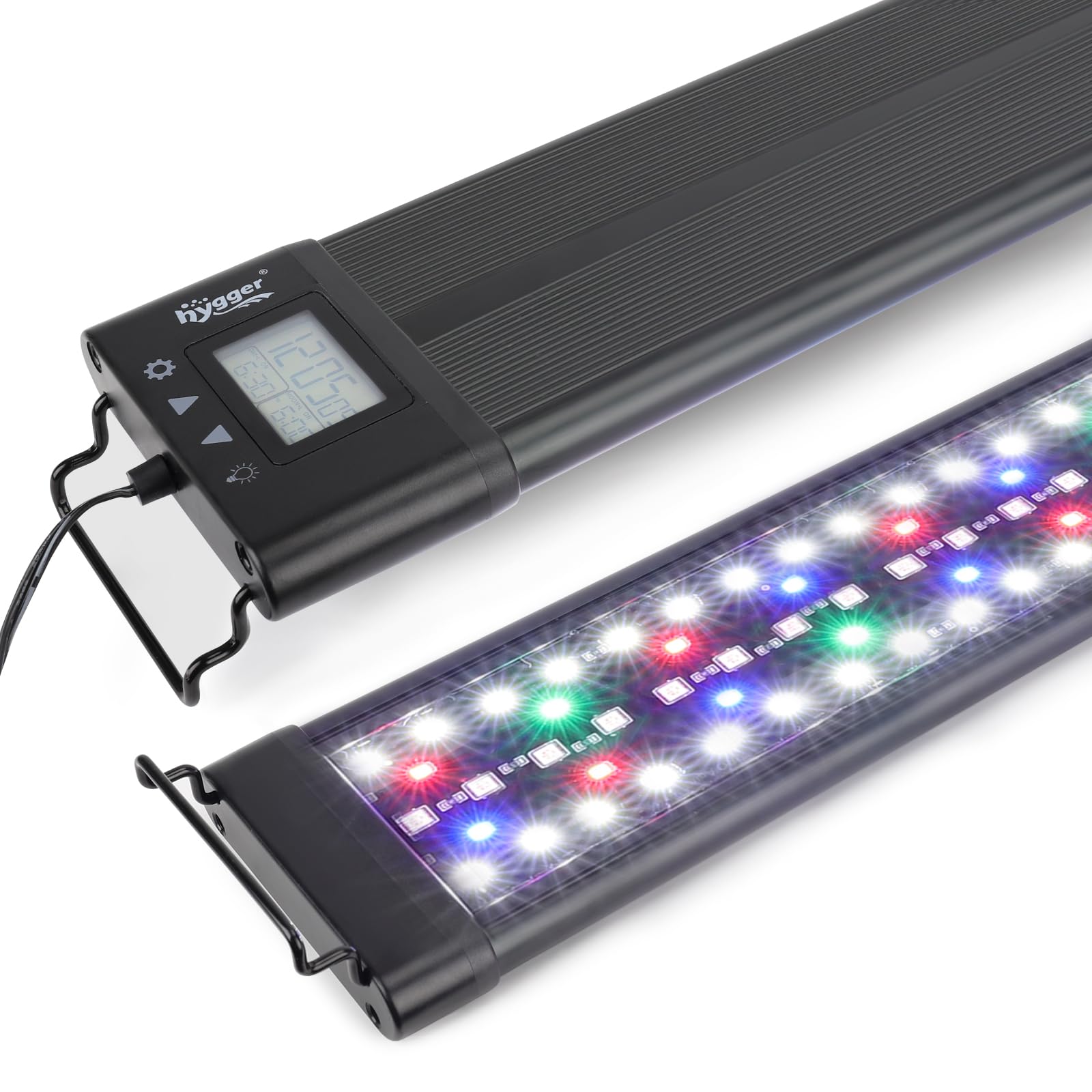 Hygger Aquarium Programmable Led Light, For 36~42In Long Full Spectrum Plant Fish Tank Light With Lcd Setting Display, 7 Colors,