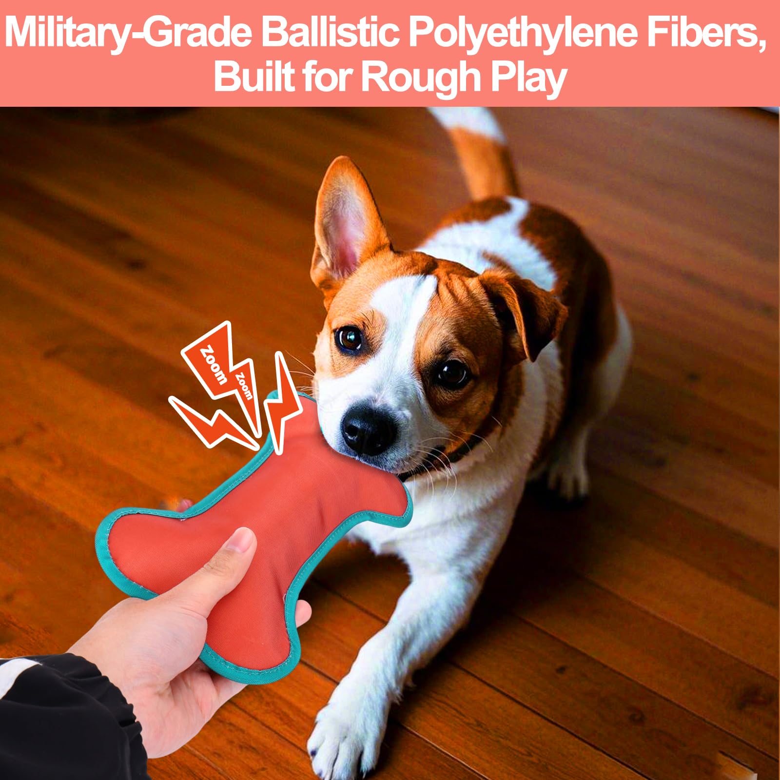 Bsresin Indestructible Dog Toy, Dog Bone Chew Toys For Aggressive Chewers, Tough Dog Chew Toys For All Breed Sizes To Keep Them